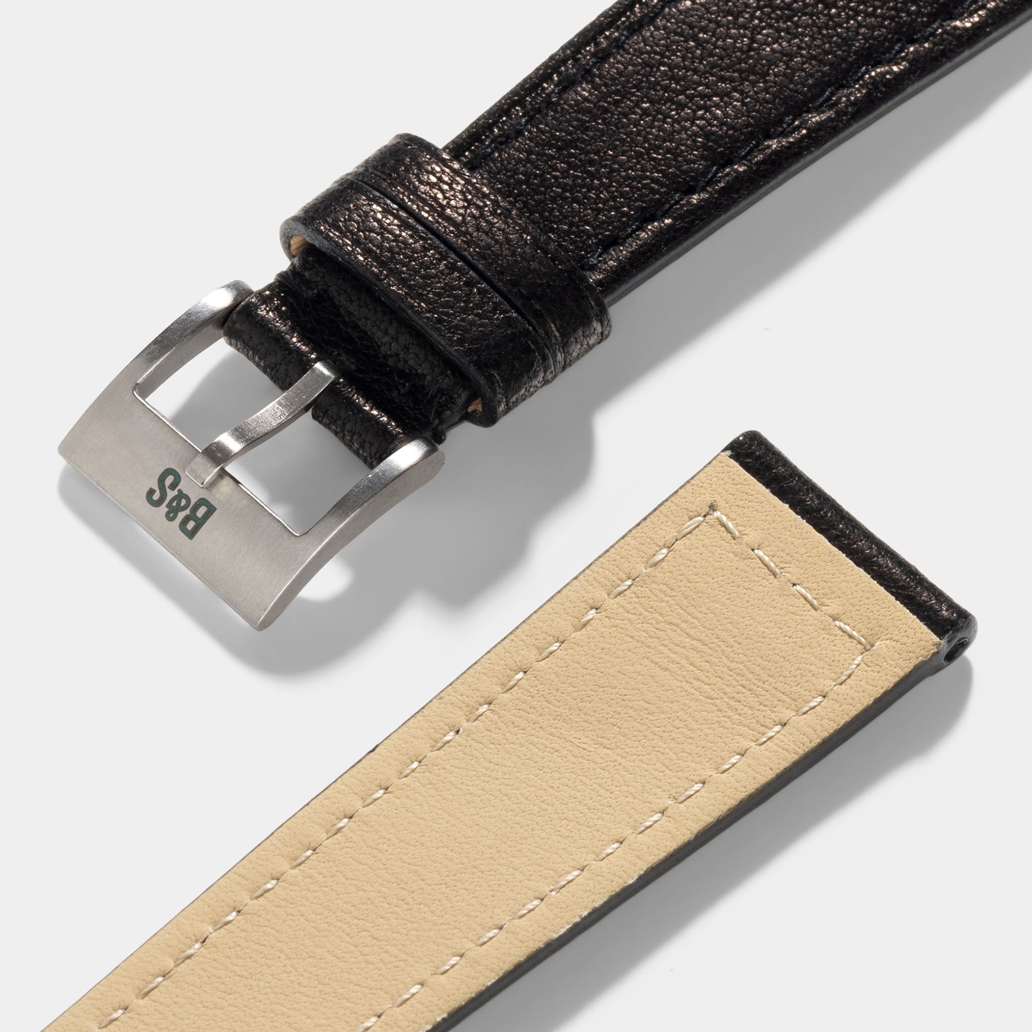 Strap for the Patek Philippe Calatrava - Black Boxed Calfskin
