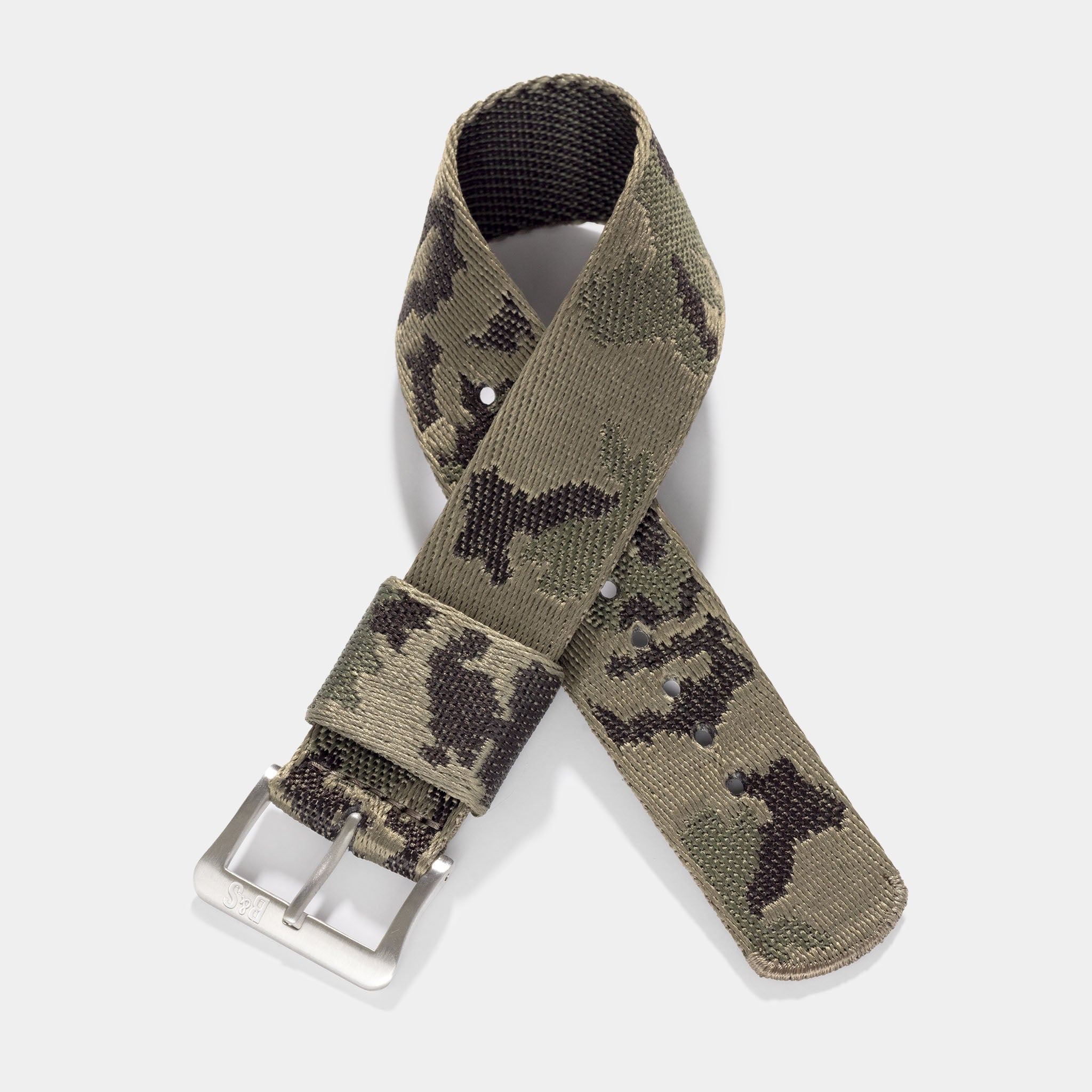 Strap for Tudor Black Bay 54 Double Side Single Pass Camo Jacquard Watch Strap