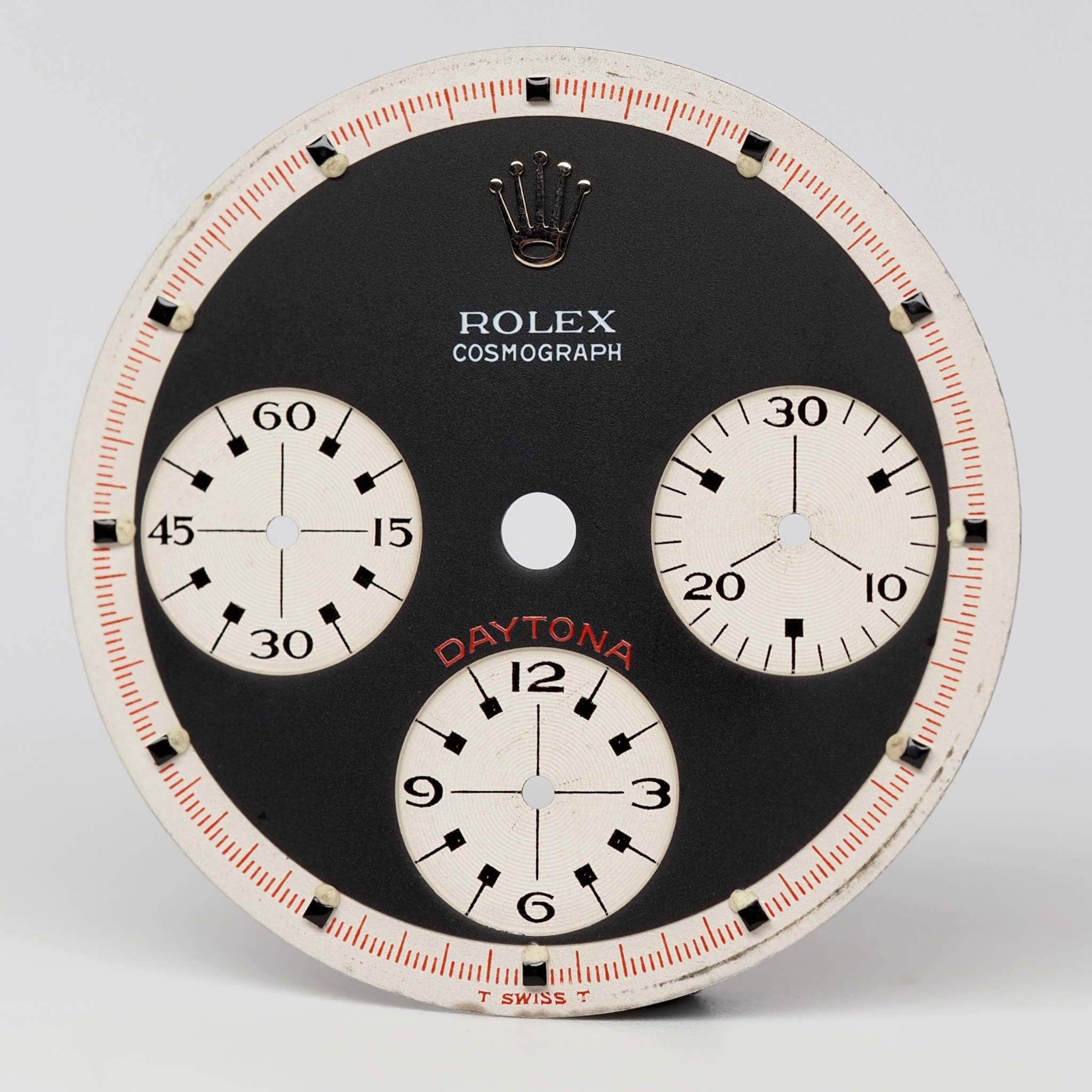 Rolex Cosmograph Daytona 6241 Black Tri-Color exotic dial with Rolex service papers