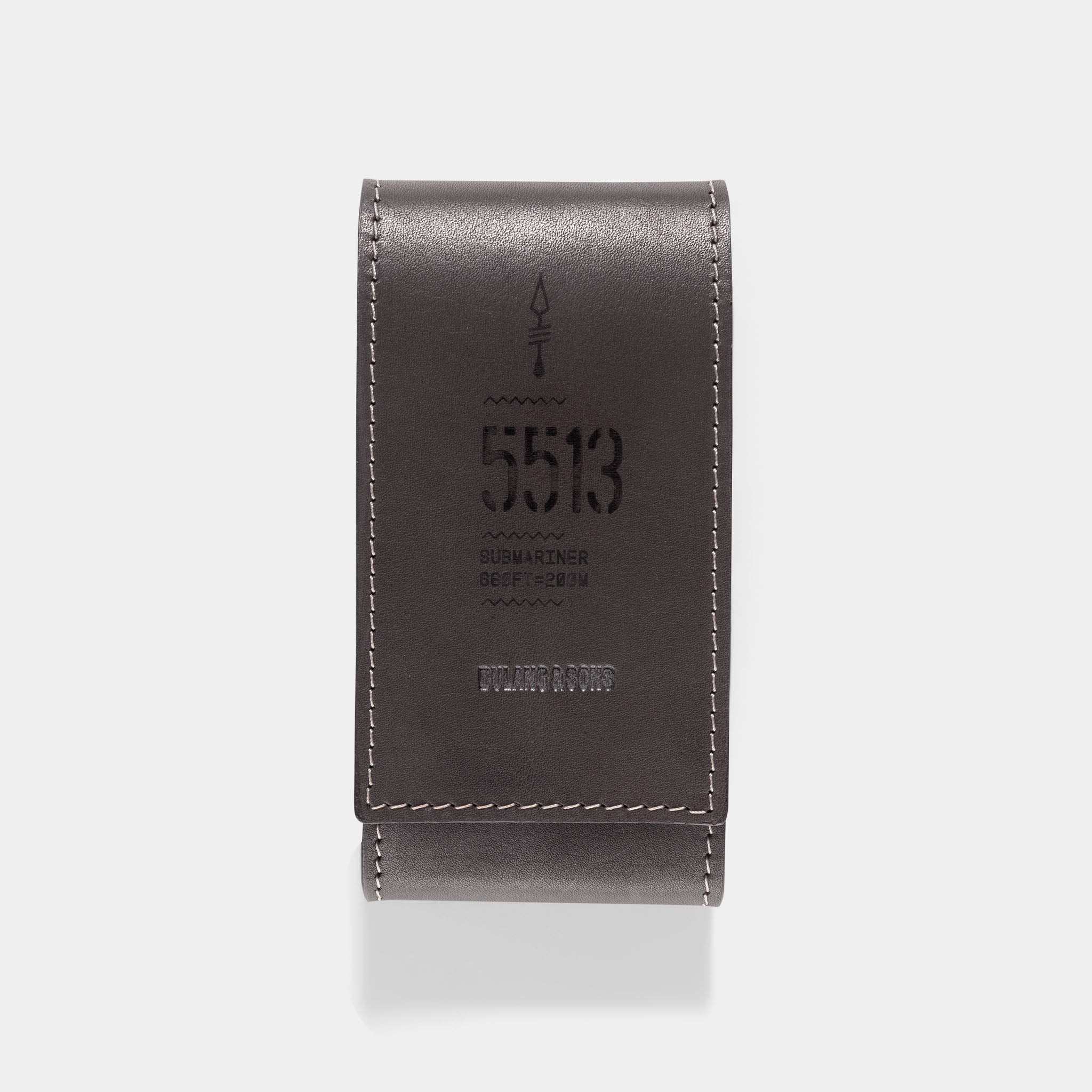 5513 Submariner - Barenia Dark Brown Leather Watch Pouch