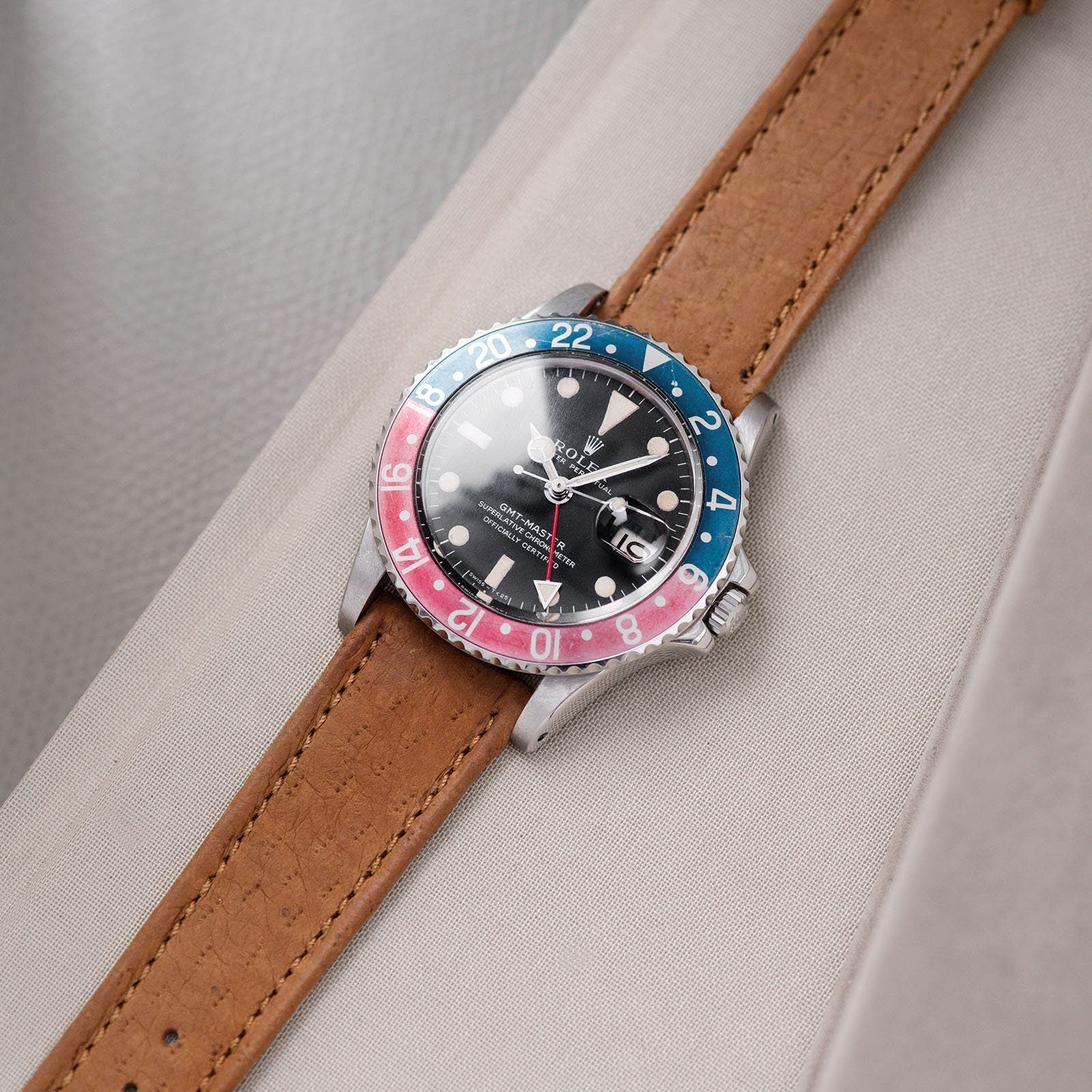 Peccary Brown Heritage Leather Watch Strap
