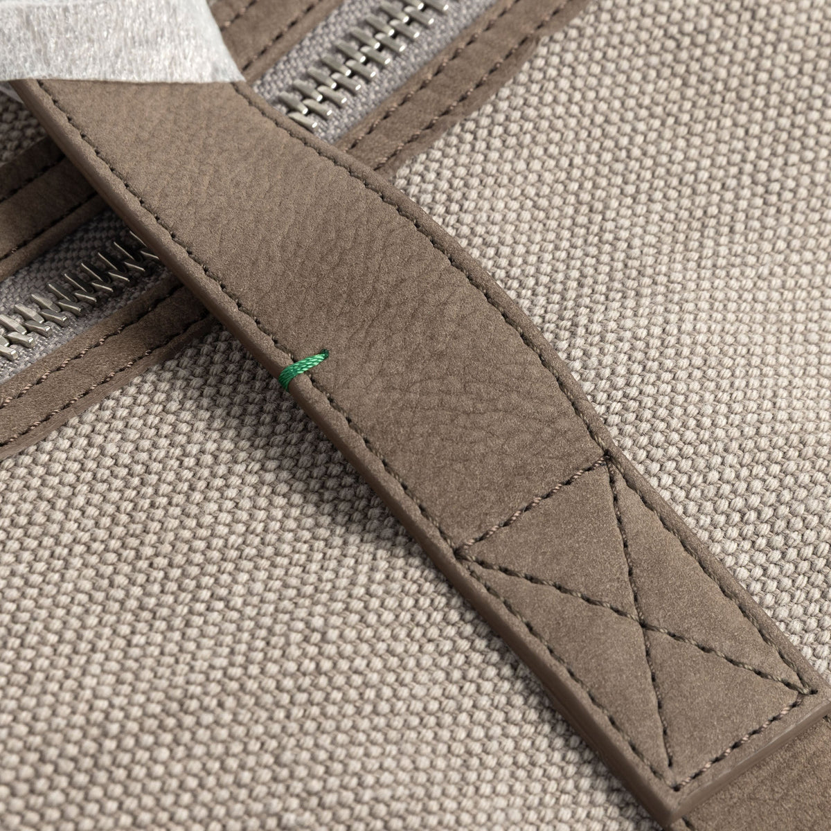 Rolex taupe grain canvas/ suede travel Bag