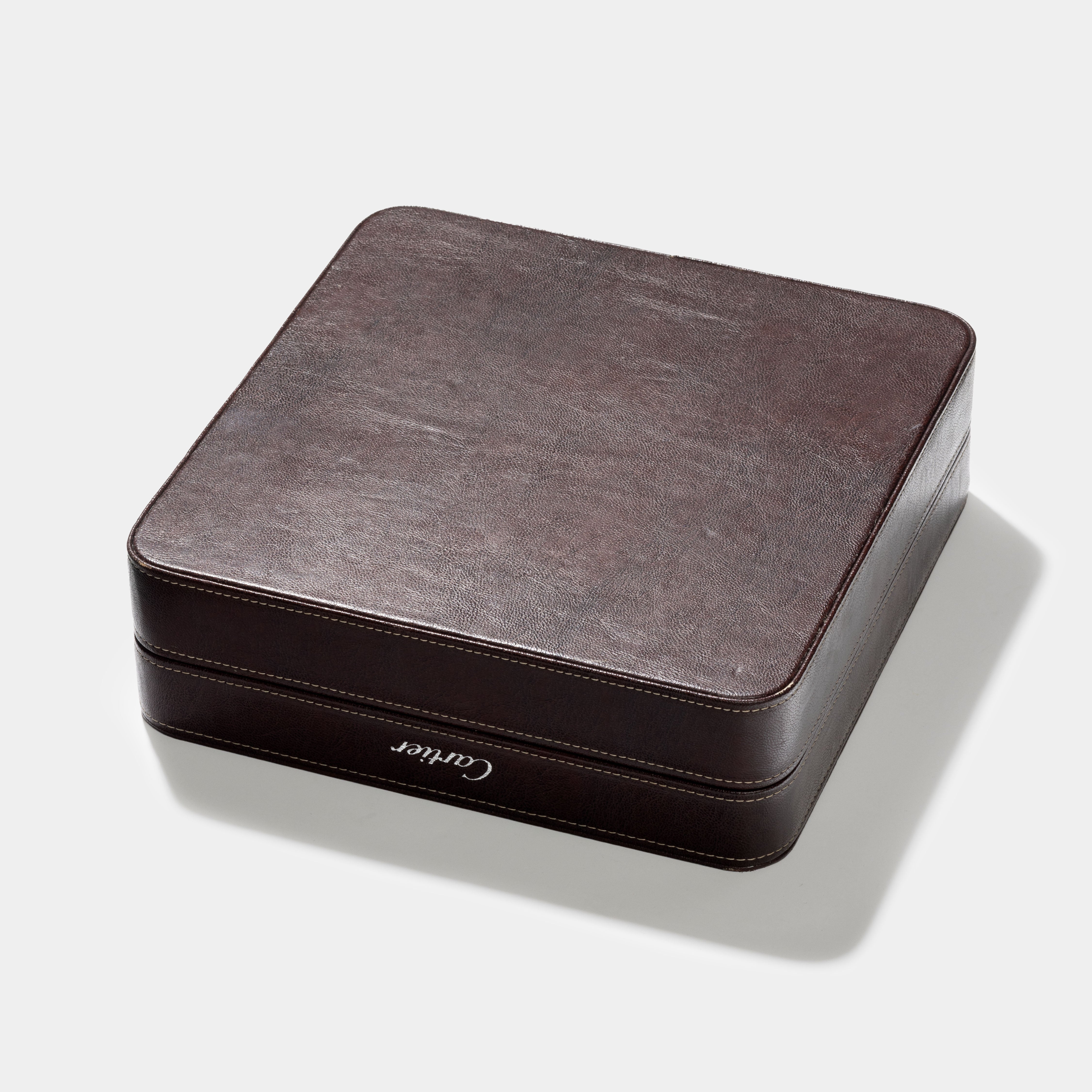 Cartier Luxury Brown 4 Leather Watch Box