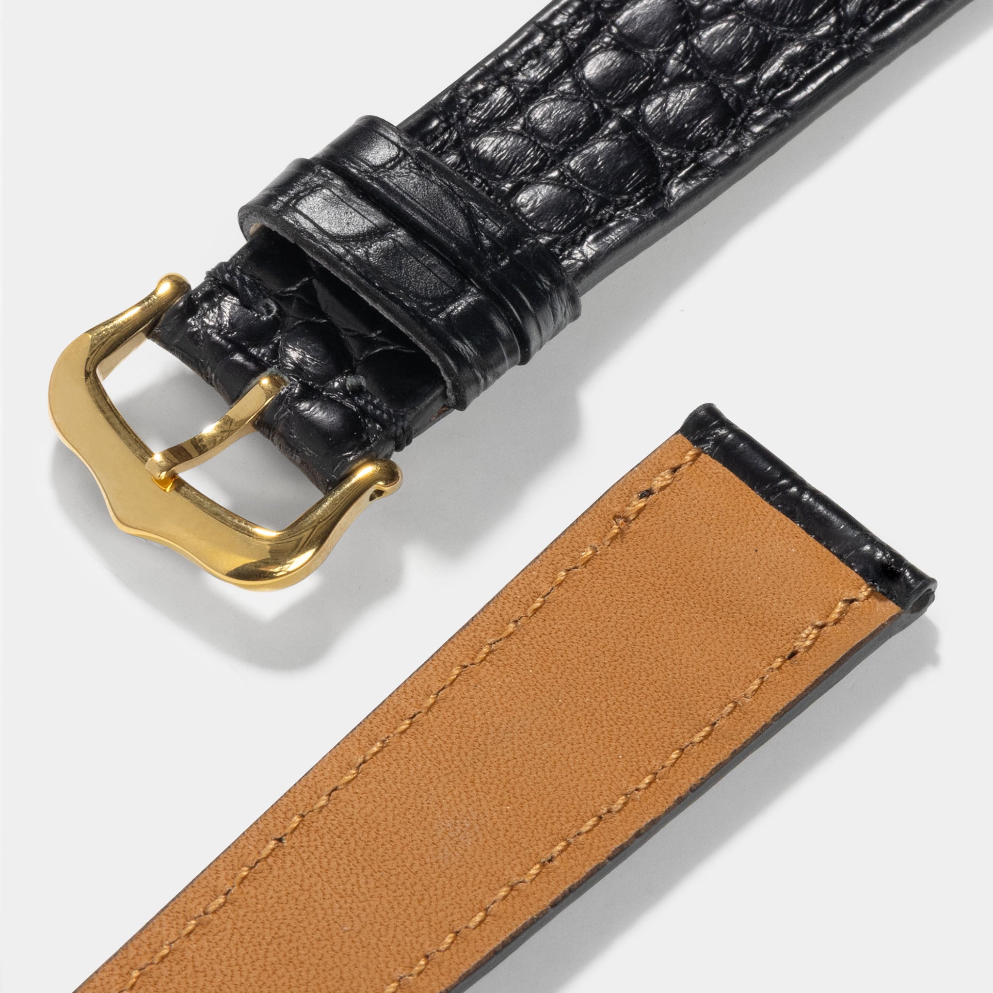 Strap for Cartier 17.5mm - The Black Alligator