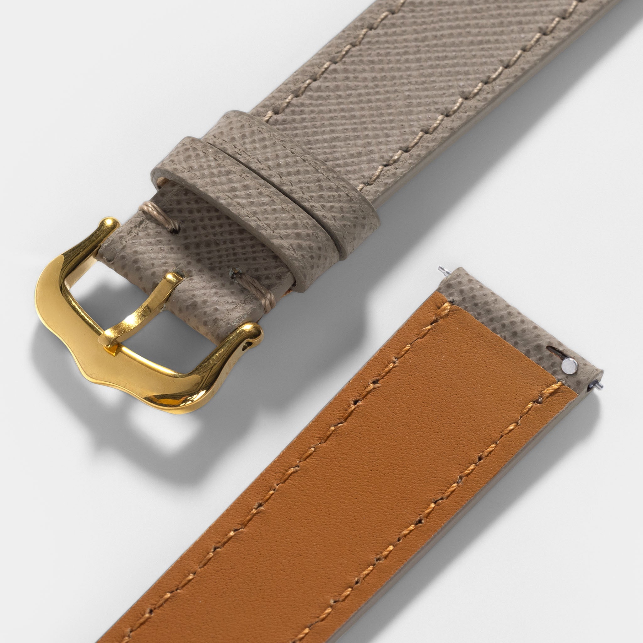Strap for Cartier Tank Louis (2021-today) - Saffiano Taupe