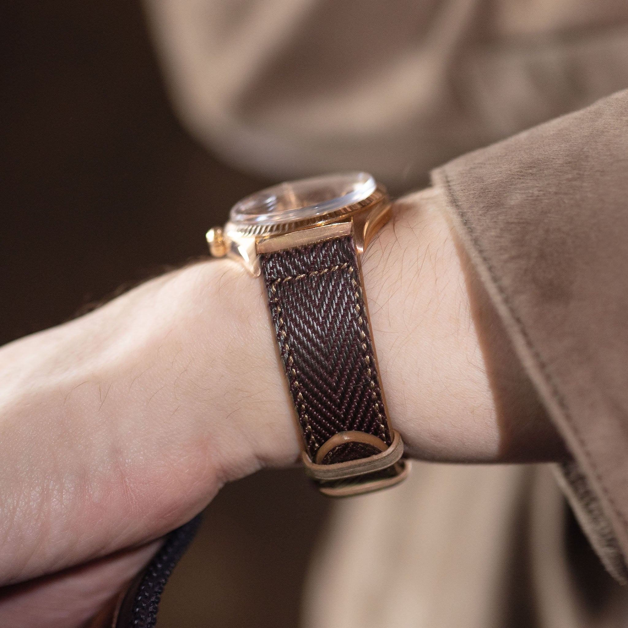 The Limited Edition ManhattanRollie Leather Watch Strap – Charity Edition Rolex 1803 Day-Date