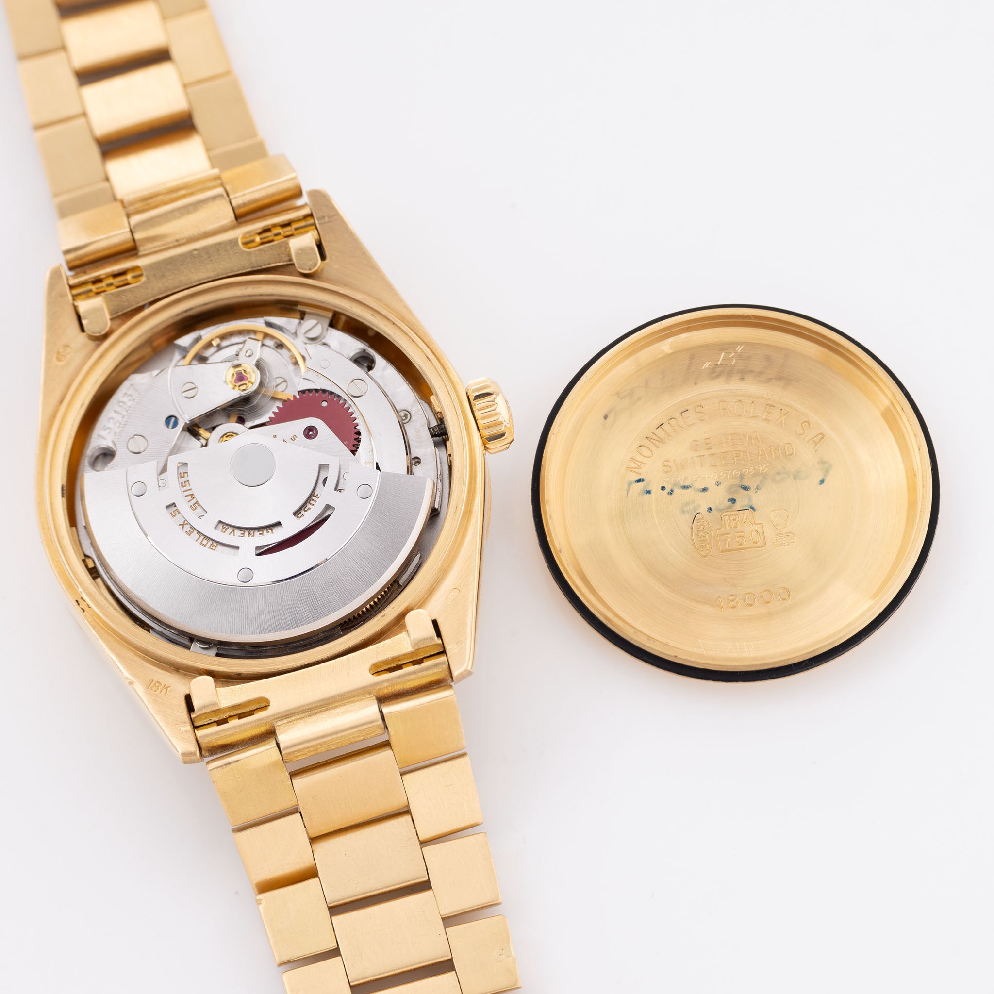 Rolex Day-Date 18108 Bark Finish Matte Roman Champagne Dial