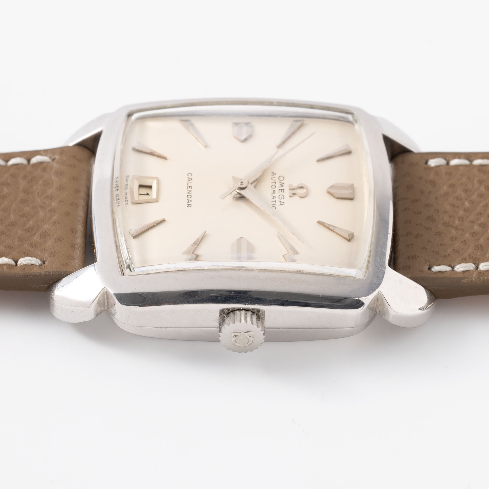 Omega Rare Calendar "Grand Luxe" White Gold Ref 3953
