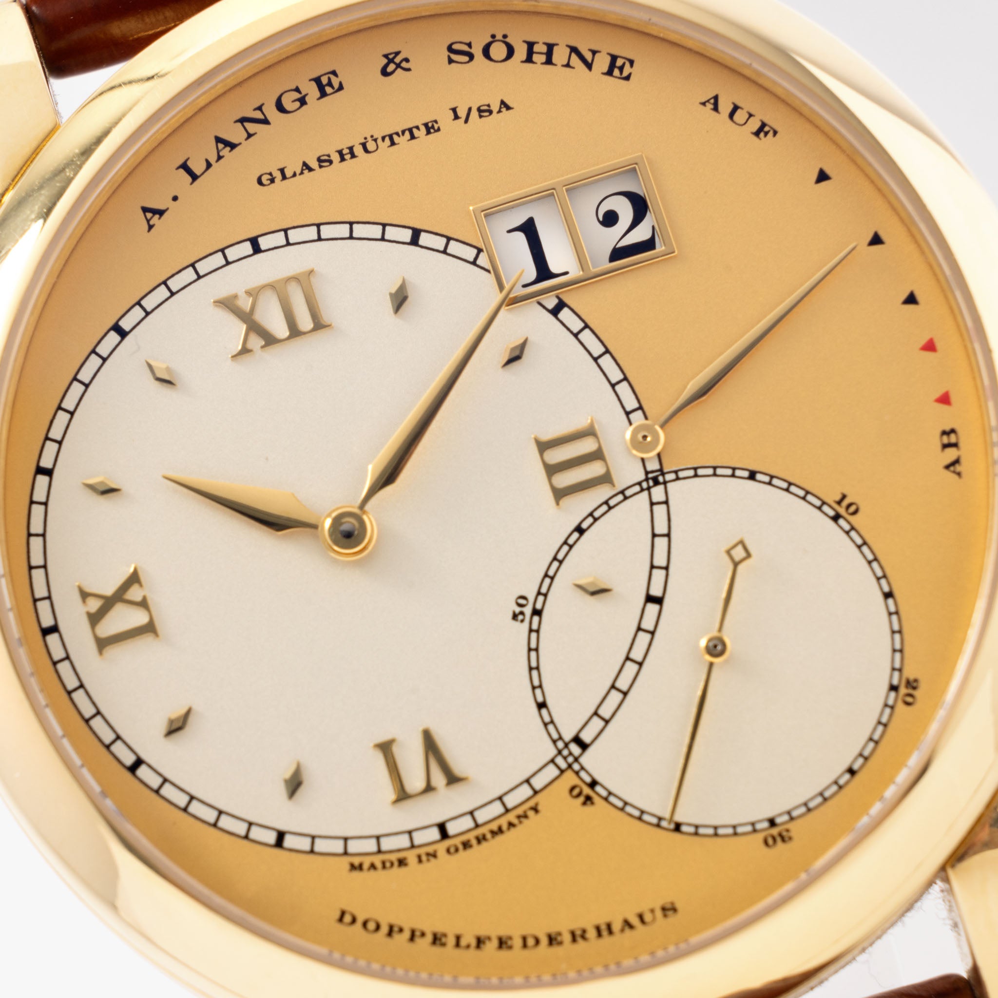 A. Lange & Söhne Grand Lange 1 “ Grosse Lange” 18kt Yellow Gold Ref 115.021
