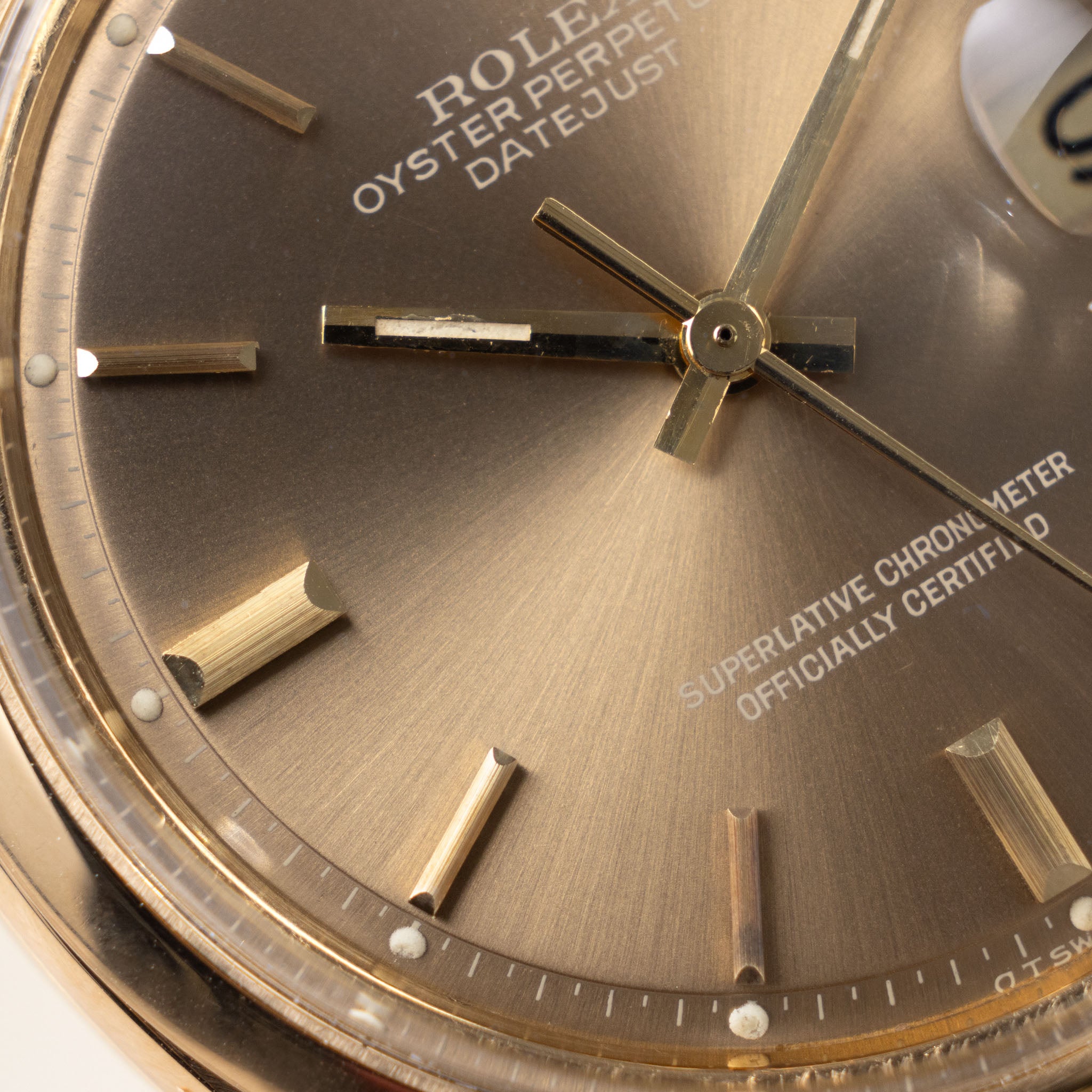 Rolex Datejust Yellow Gold Cappuccino Dial Ref 1600