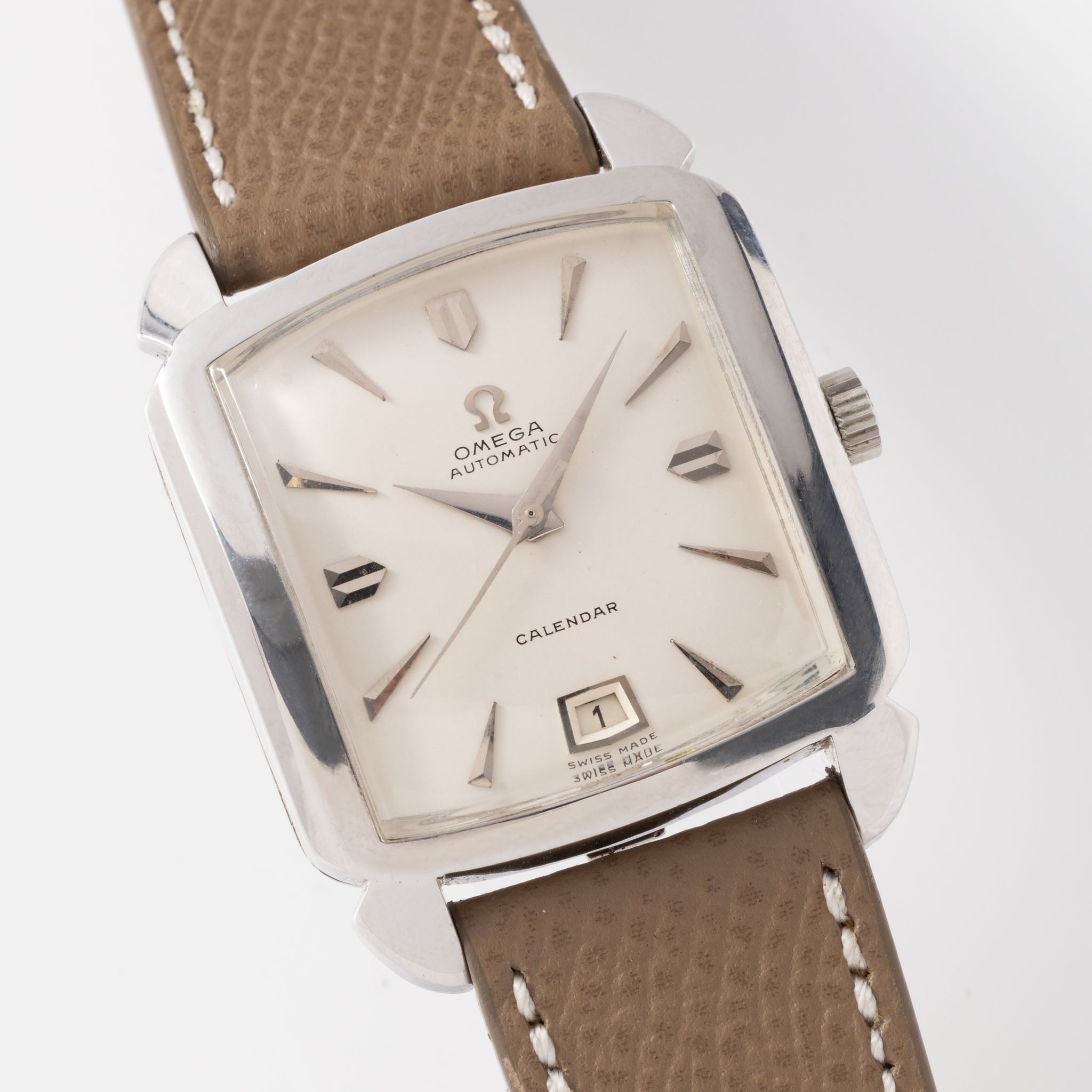Omega Rare Calendar "Grand Luxe" White Gold Ref 3953