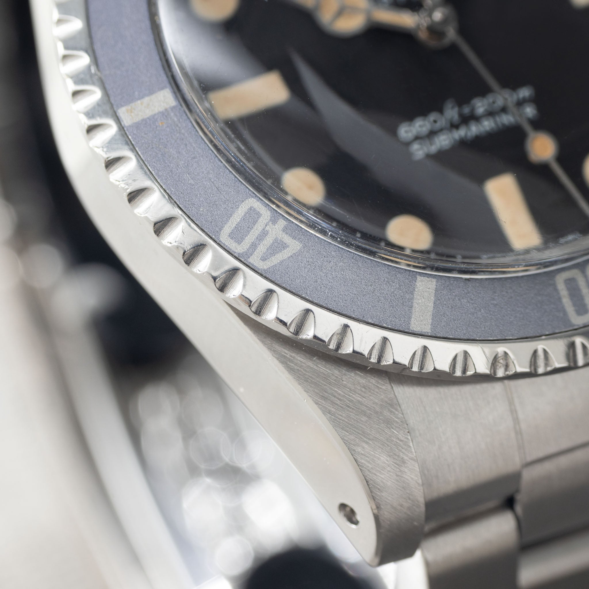 Rolex Submariner 5513 maxi mk1 dial Vivid patina Ghost inlay Bulangandsons signature watch