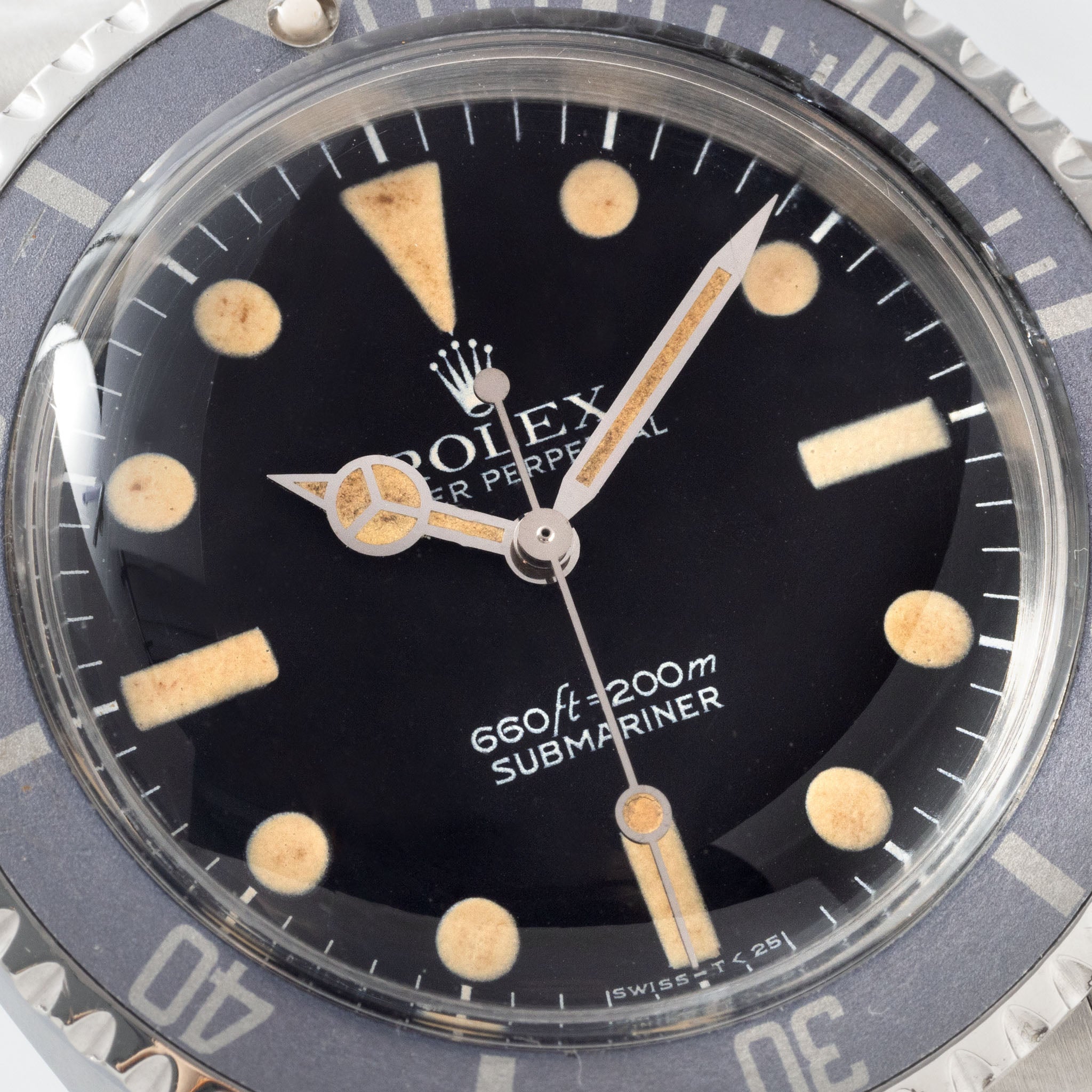 Rolex Submariner 5513 maxi mk1 dial Vivid patina Ghost inlay Bulangandsons signature watch