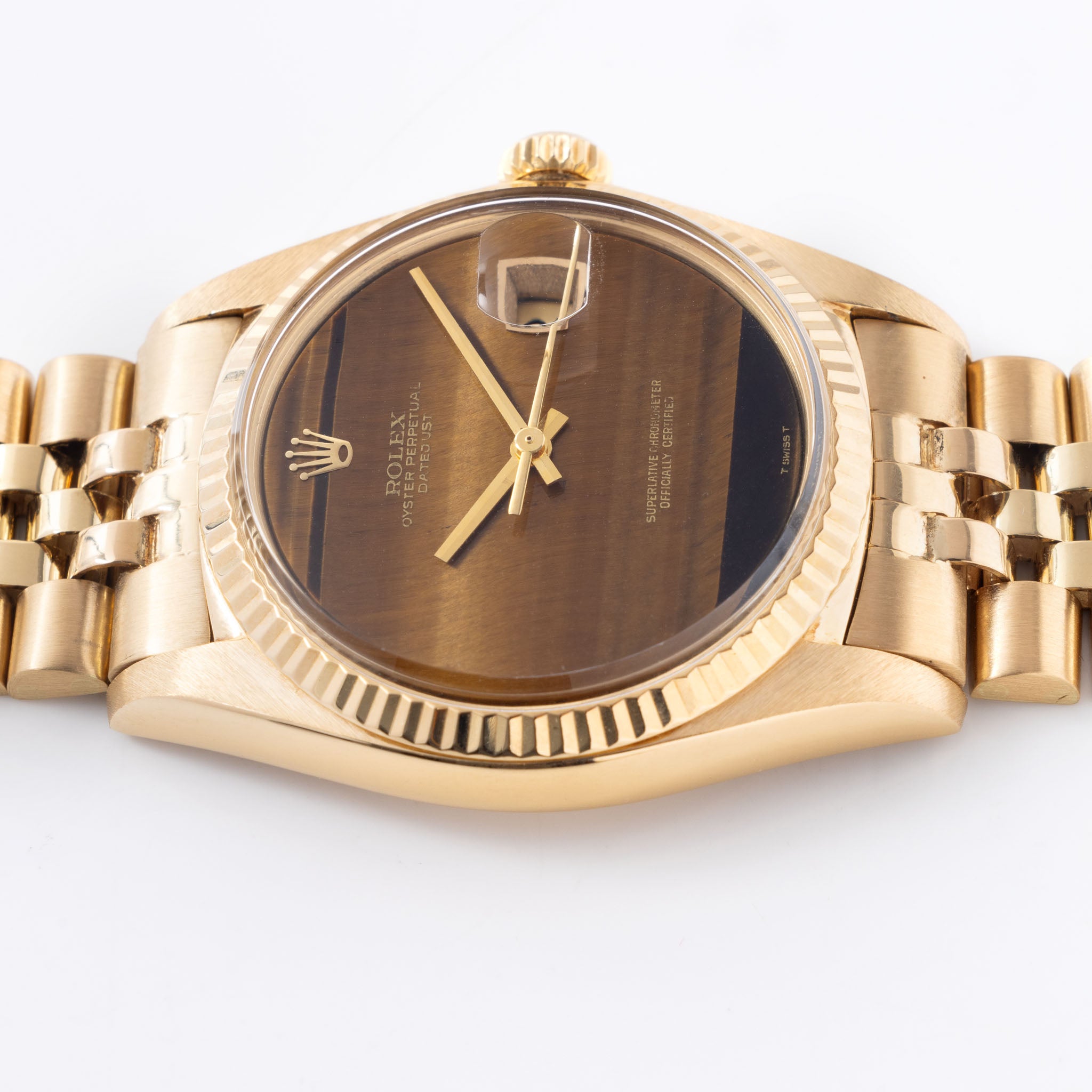Rolex Datejust 1601 /8 Tiger Eye in 18k yellow gold