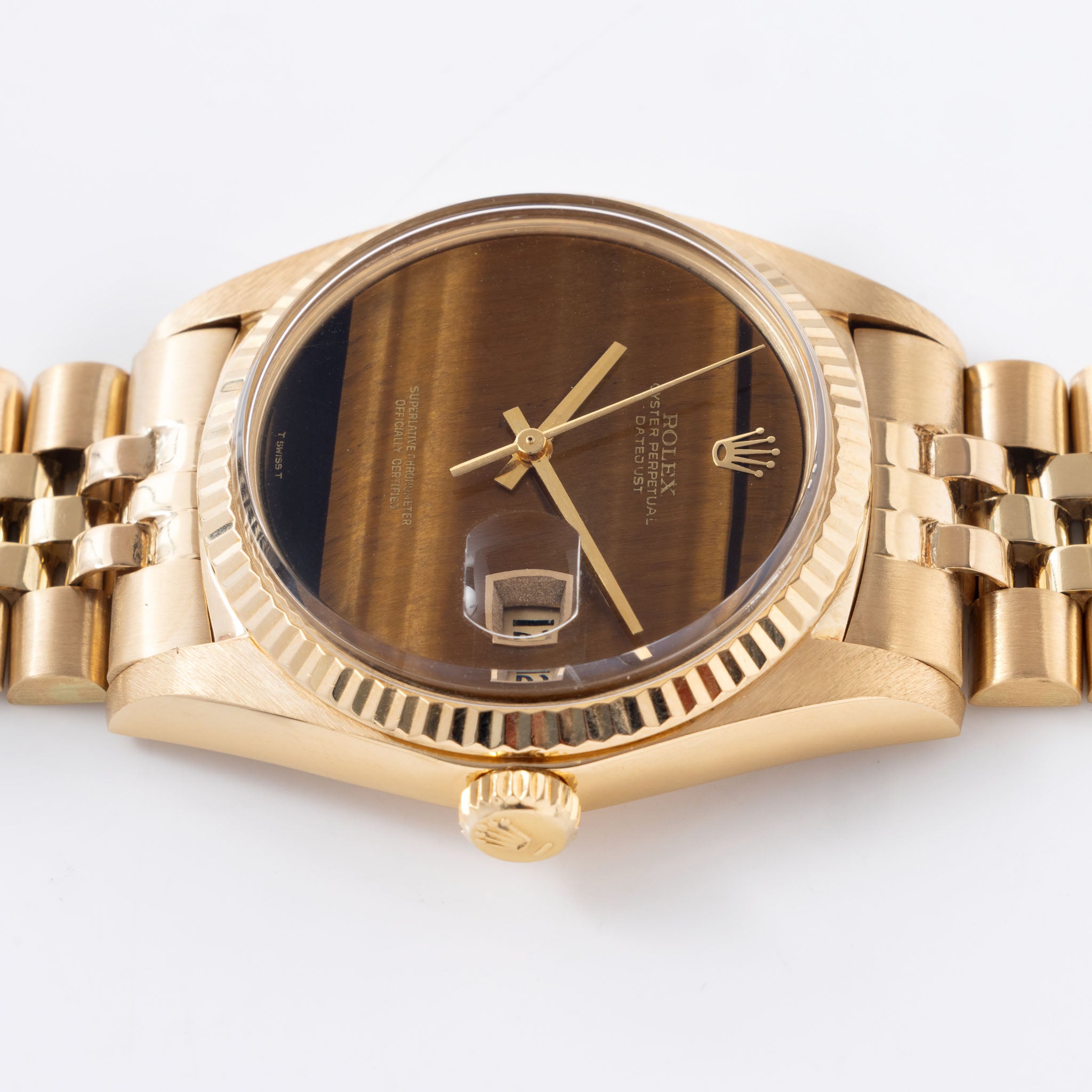 Rolex Datejust 1601 /8 Tiger Eye in 18k yellow gold