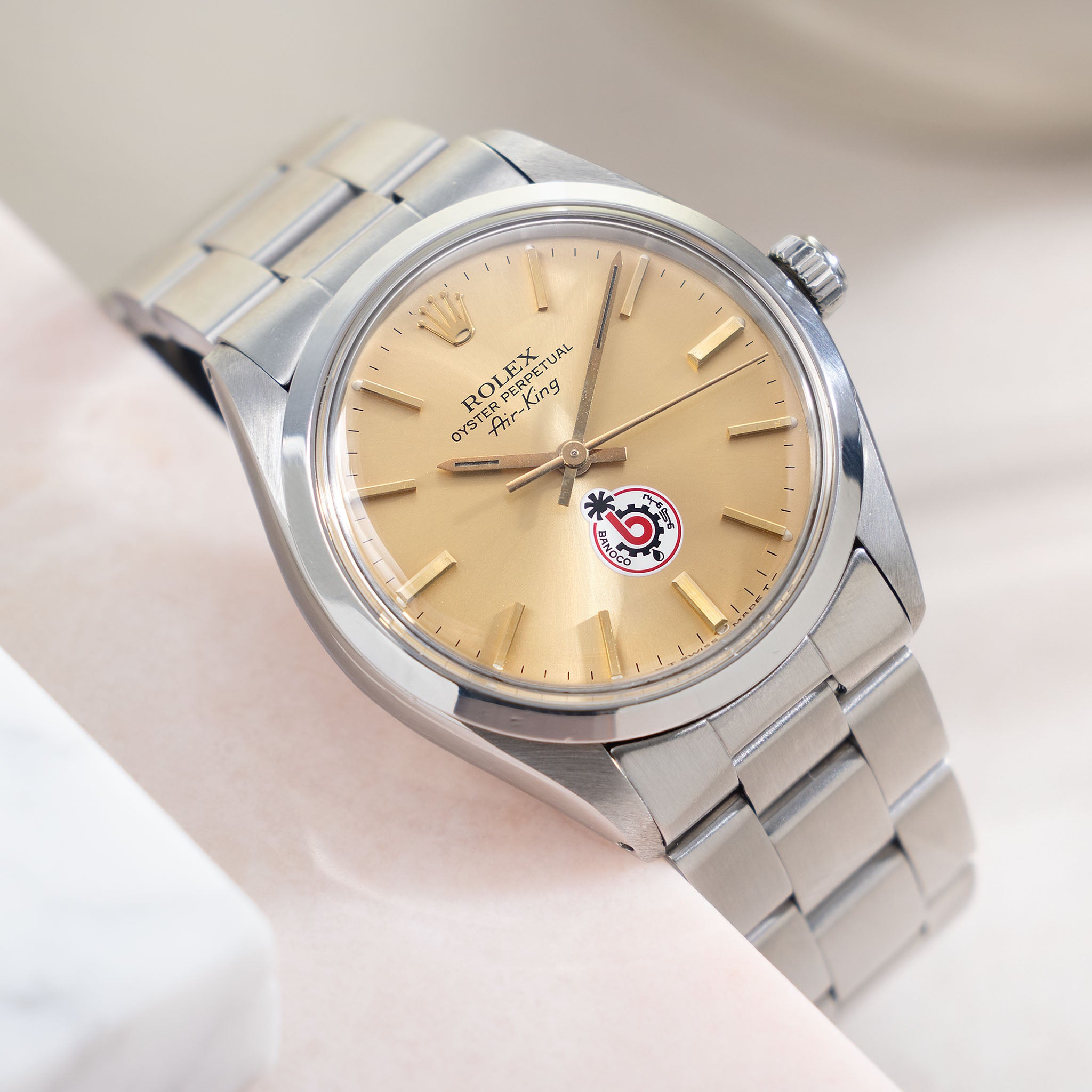 Rolex Airking "Banoco " logo dial ref 5500