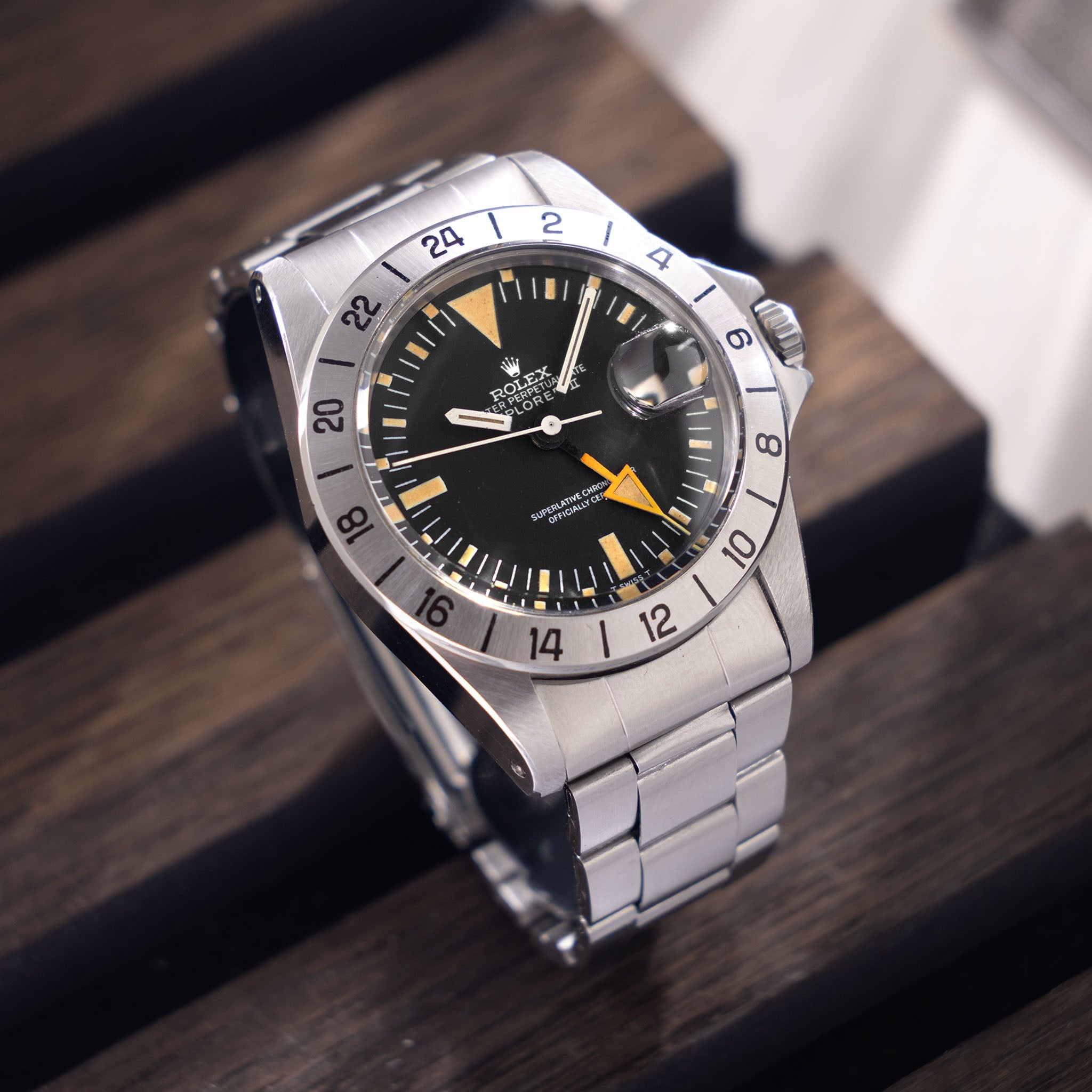 Rolex Explorer II 1655 Mk1 dial "Straight Hand" Box and Paper Set