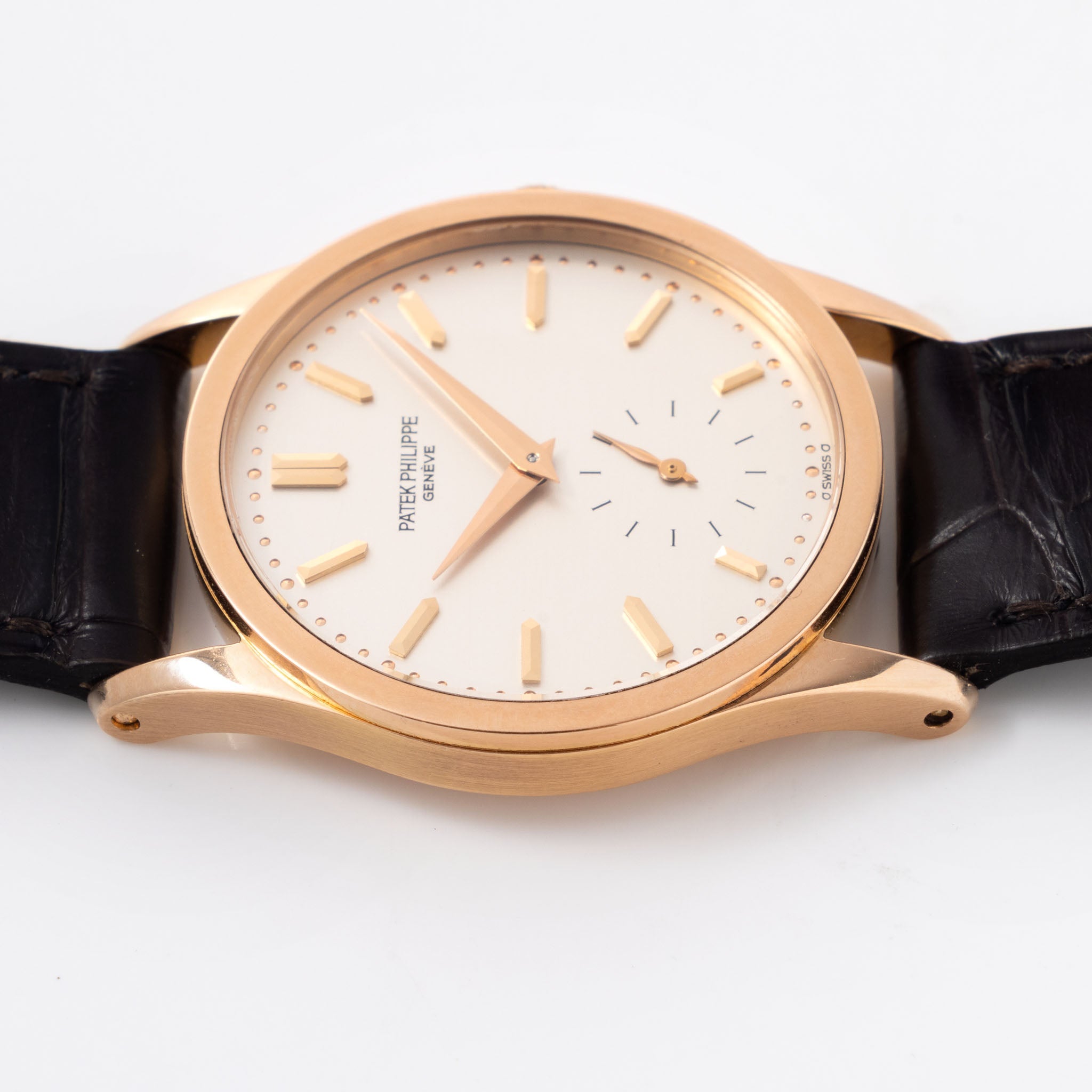 Patek Philippe Calatrava Silver Dial in 18K Rose Ref. 3796 Box and Certificate of Origin