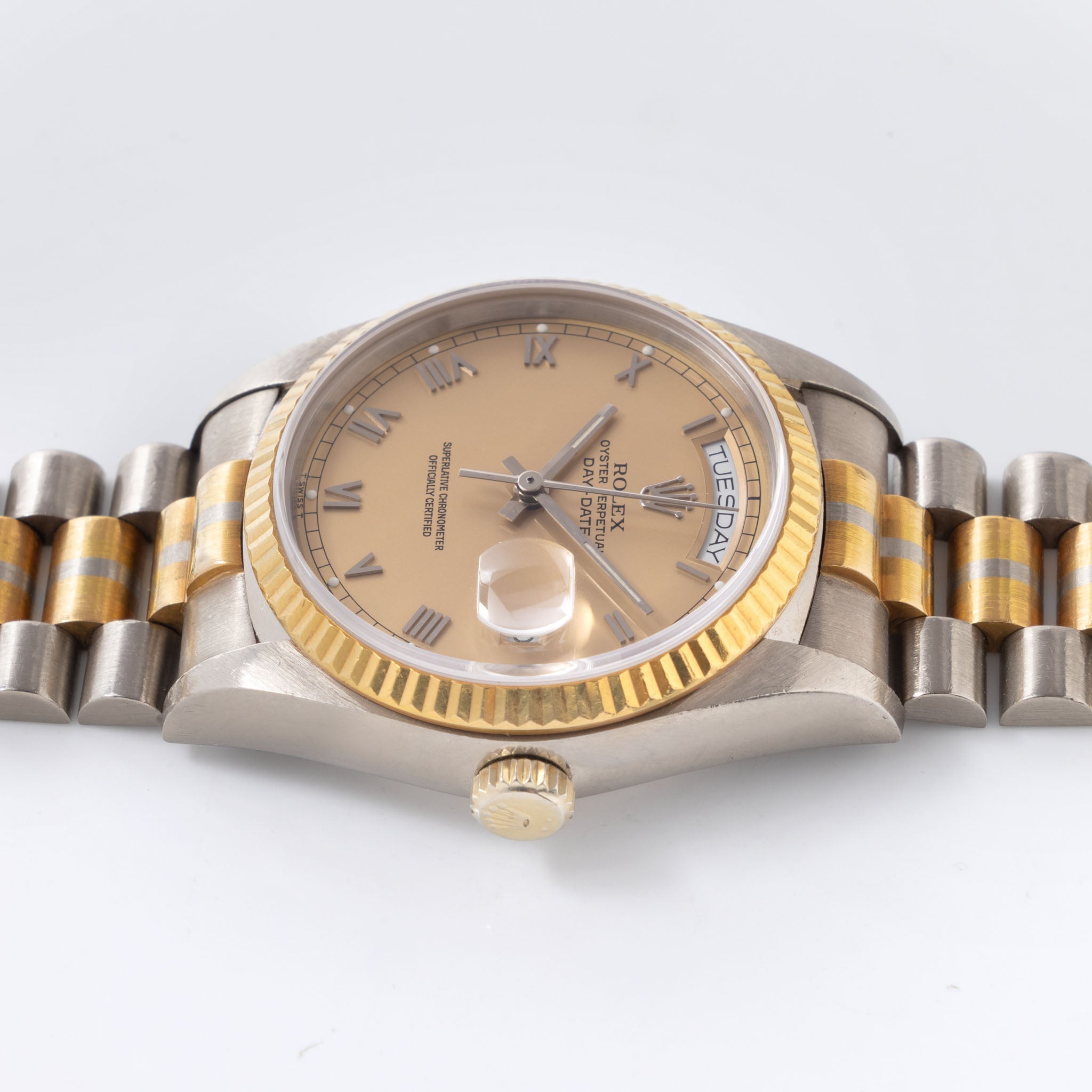 Rolex Day-Date 18039B "Tridor" Peach Dial from Original Owner Full Set
