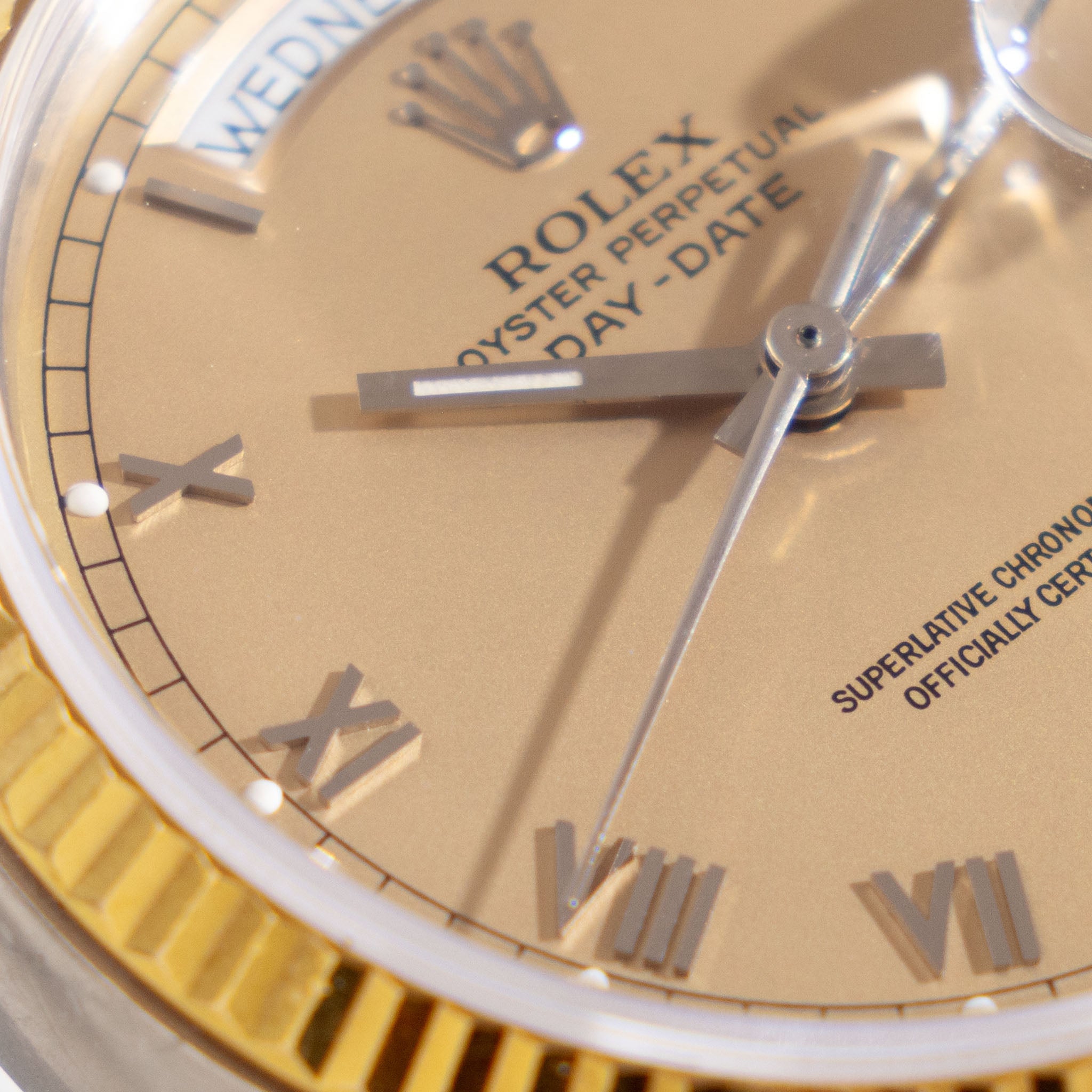 Rolex Day-Date 18039B "Tridor" Peach Dial from Original Owner Full Set