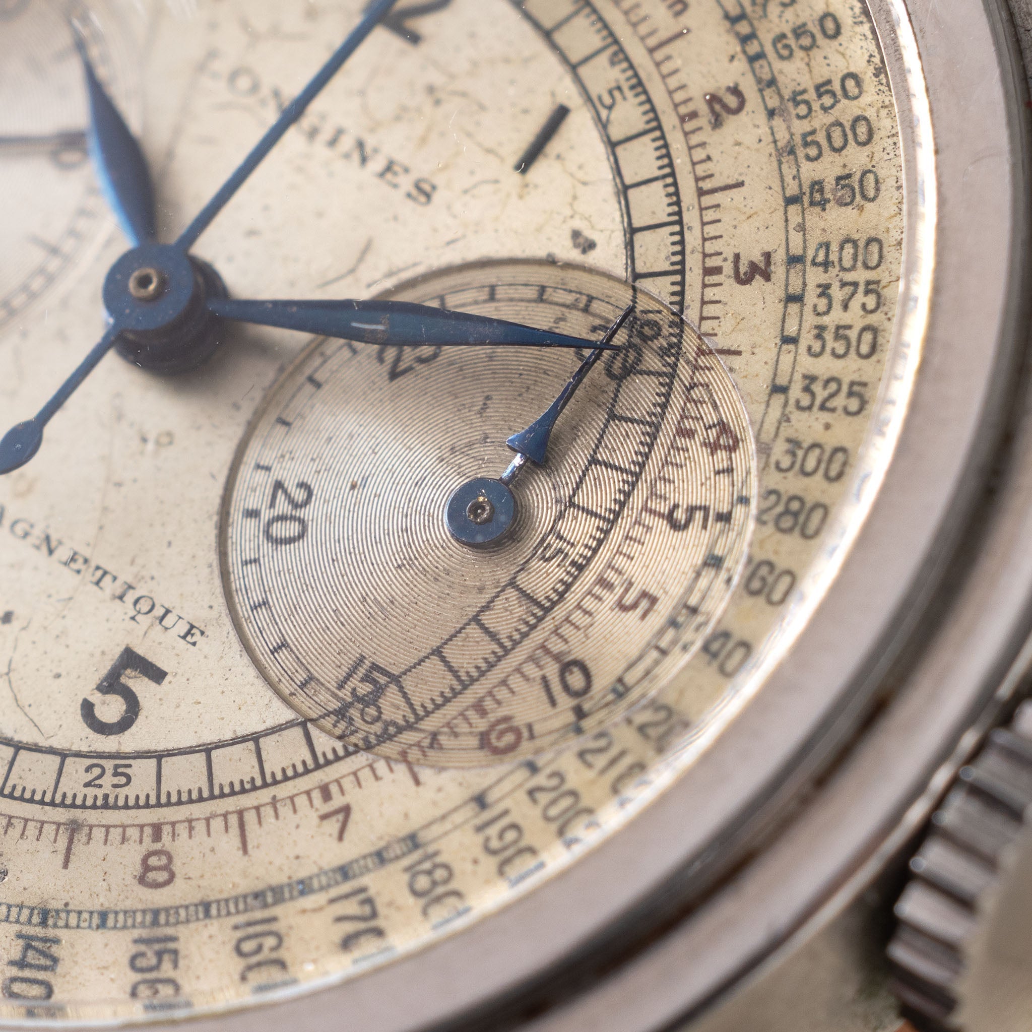 Longines "Tre Tacche" 13 ZN Stepcase Chronograph ref 4974