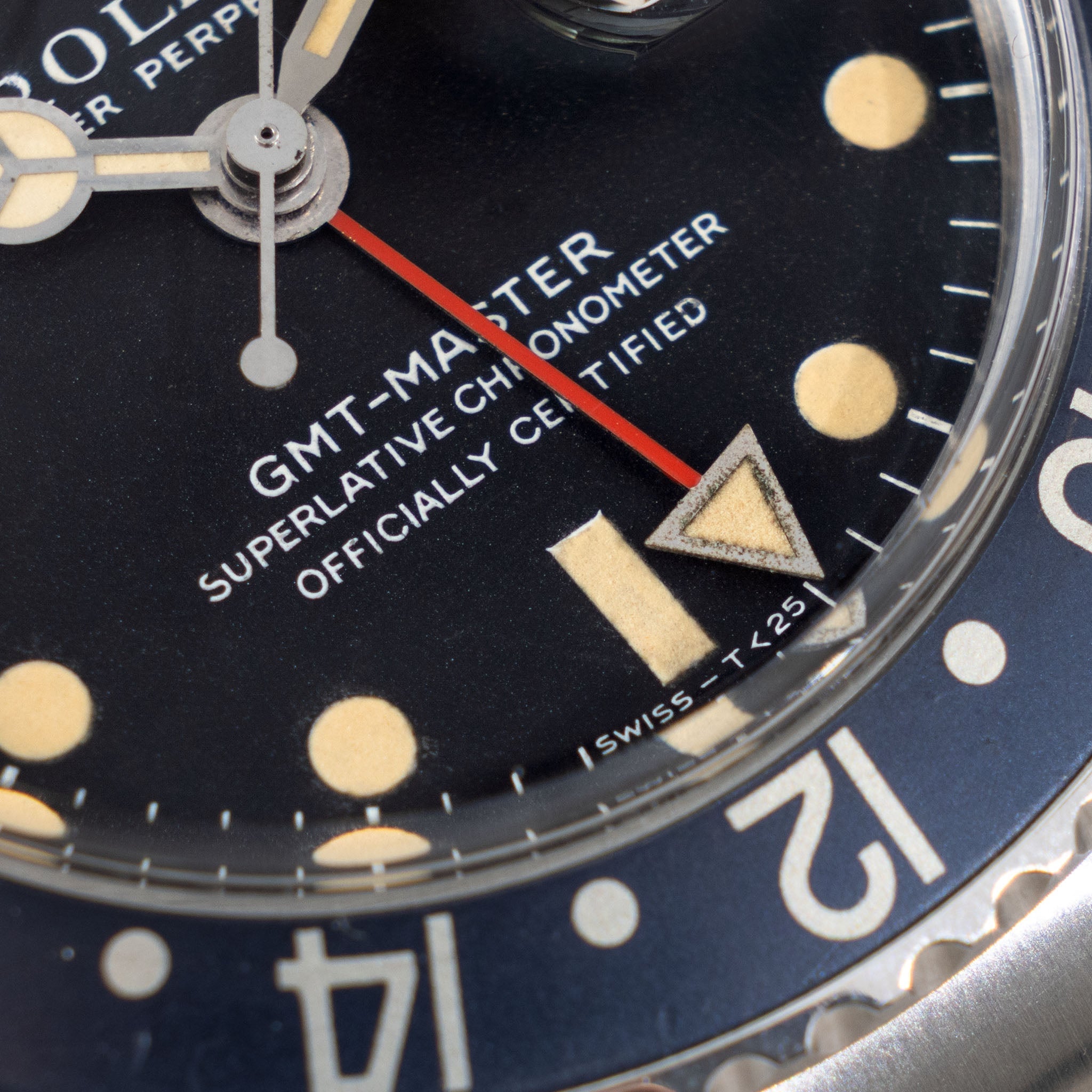 Rolex GMT-Master 1675 MK1 Long E Dial Vivid Patina Faded to Grey Inlay