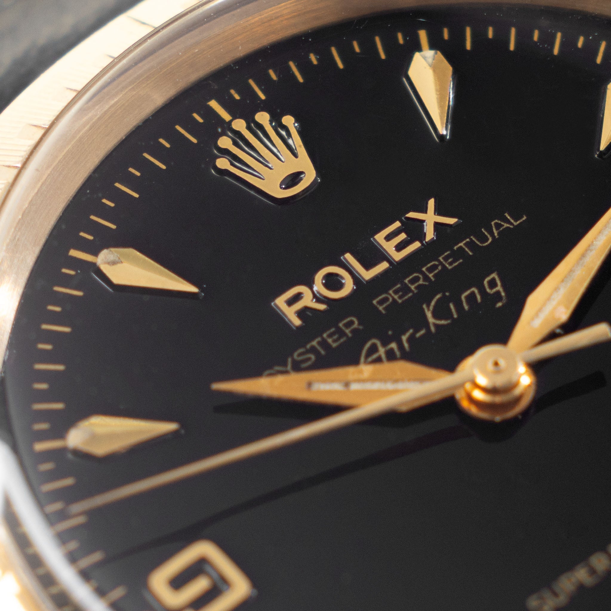 Rolex Oyster Perpetual Air-King Gilt dial in 9k yellow gold ref. 1002