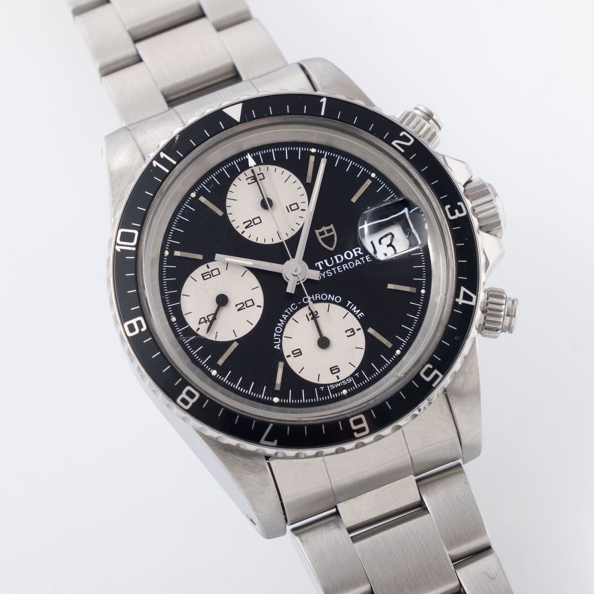 Tudor Oysterdate Big Block Chronograph Black Dial ref. 79170