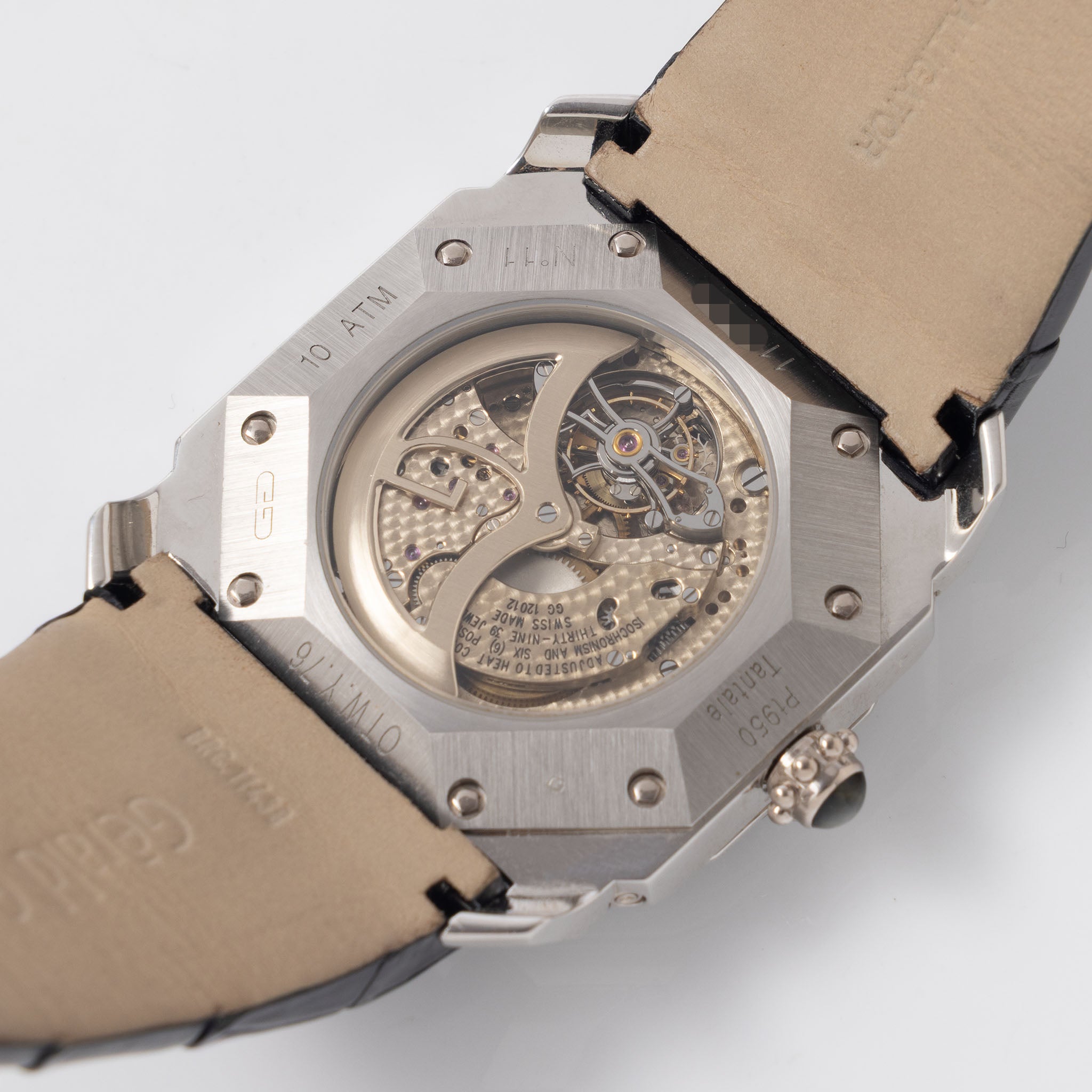 Gérald Genta Octo Perpetual Calendar , Moonphase , World time, GMT,Tourbilion in platinum / tantalum ref OTW.76