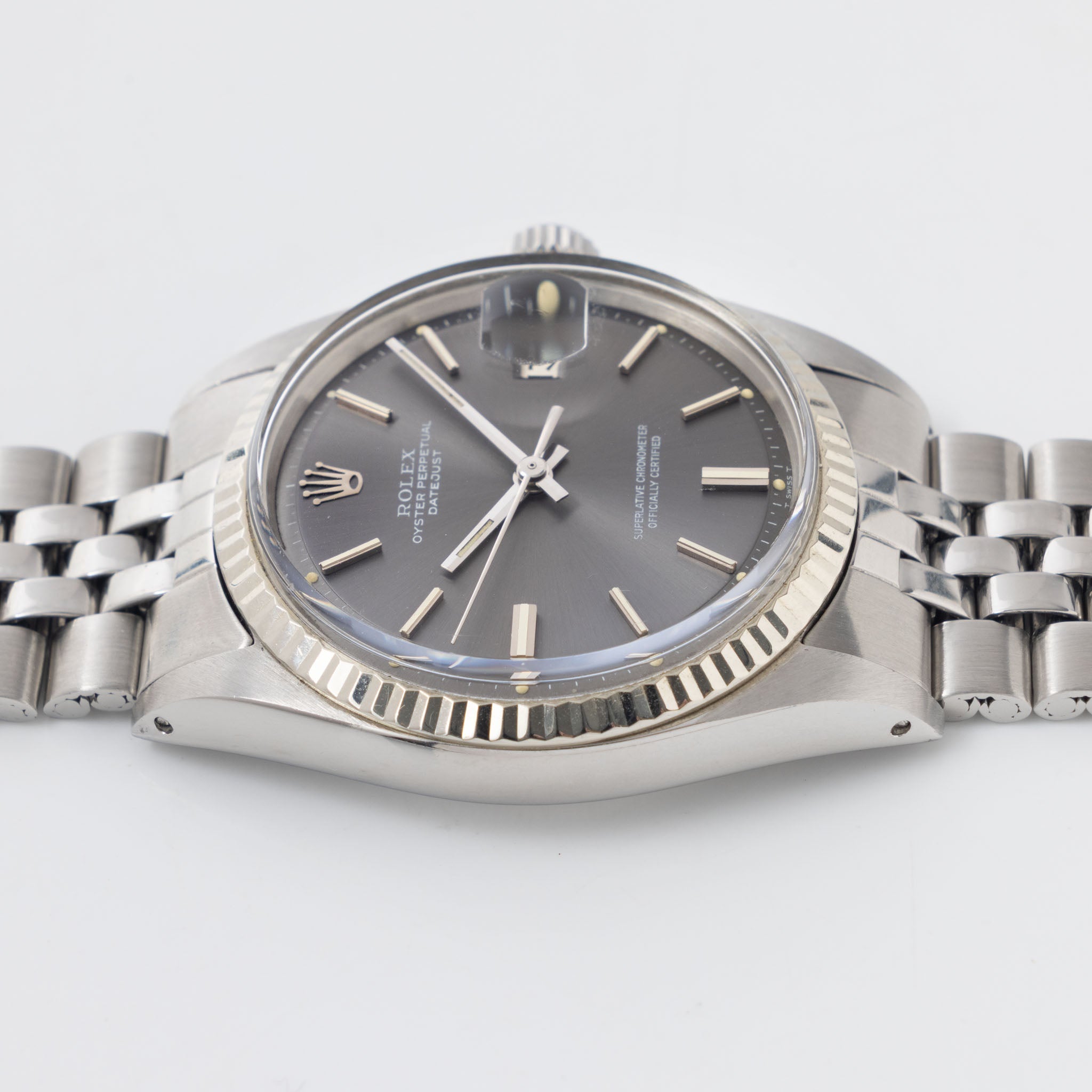 Rolex Datejust 1601 Grey Soleil Dial