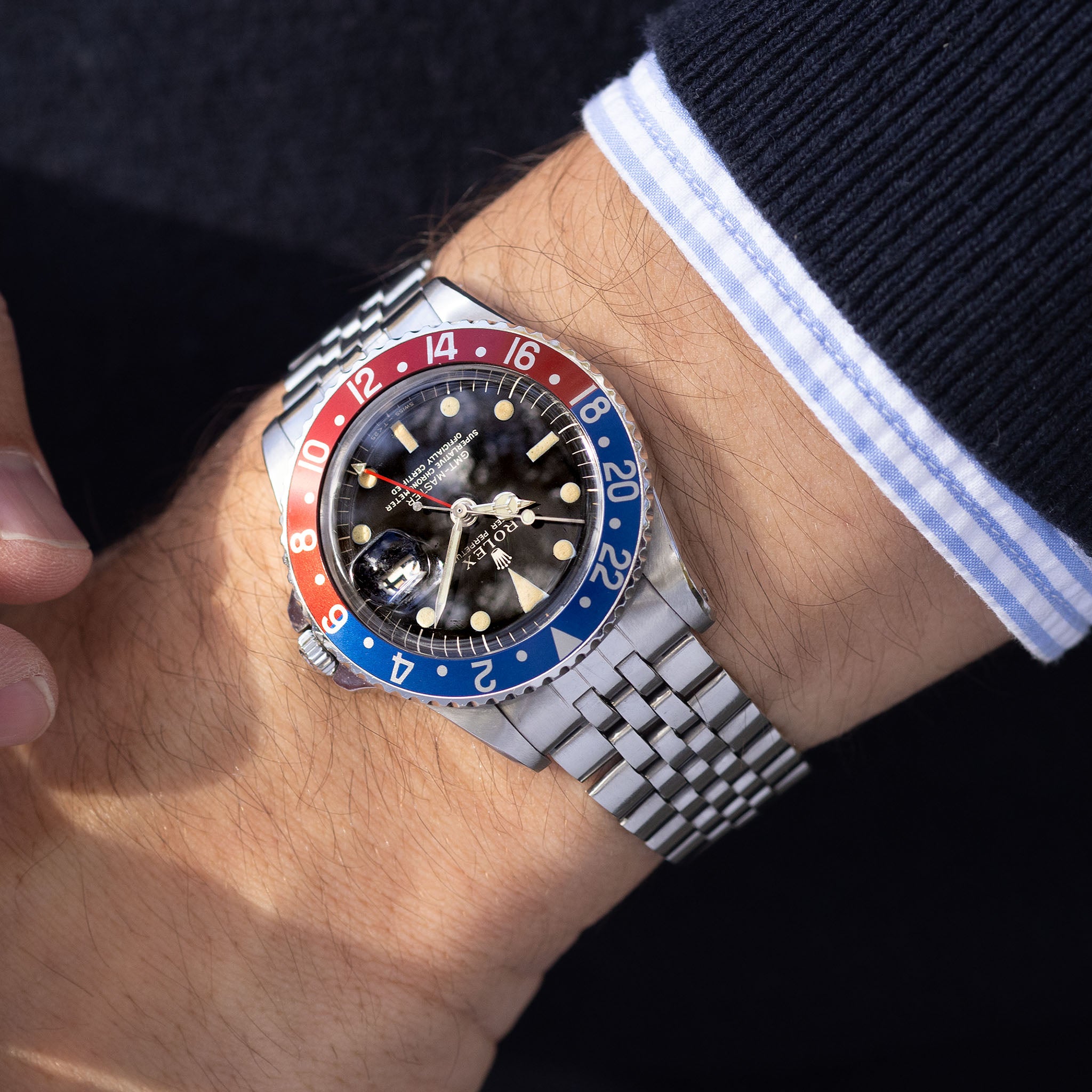 Rolex GMT-Master 1675 Gilt Dial PCG Case
