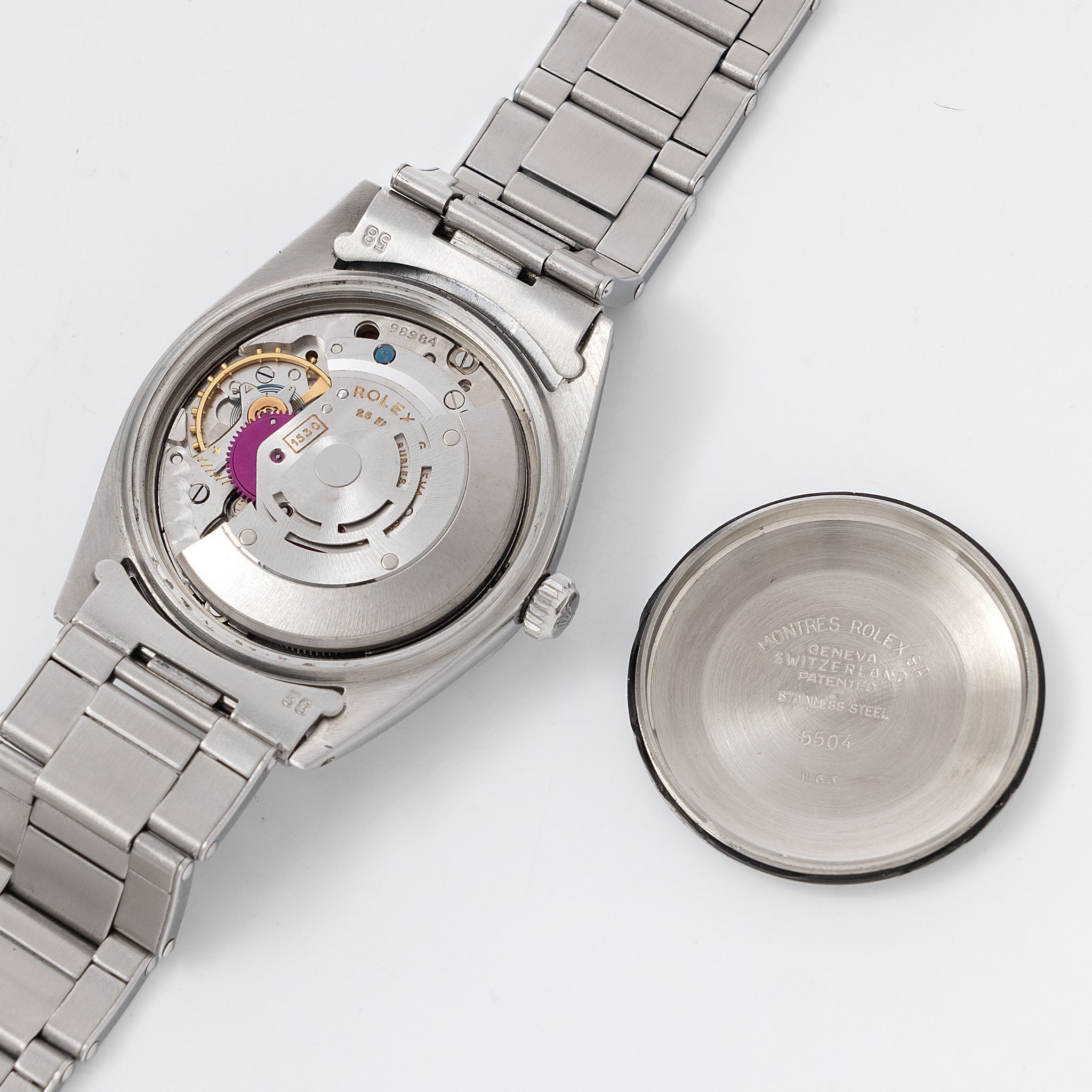 Rolex Explorer 5504 Gilt Chapter-Ring Tropical Underline Dial