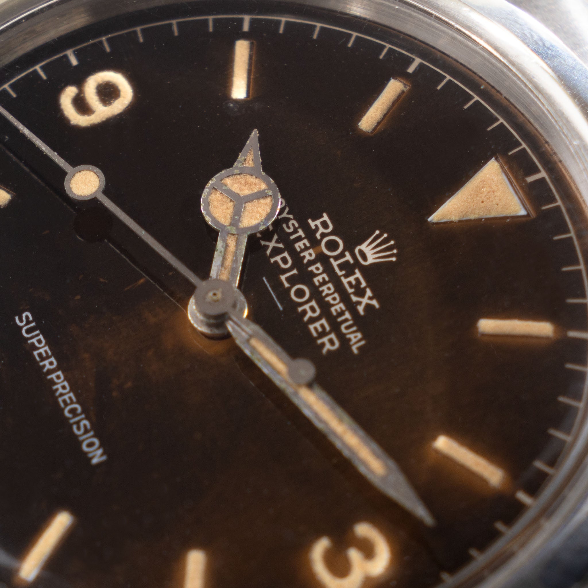 Rolex Explorer 5504 Gilt Chapter-Ring Tropical Underline Dial