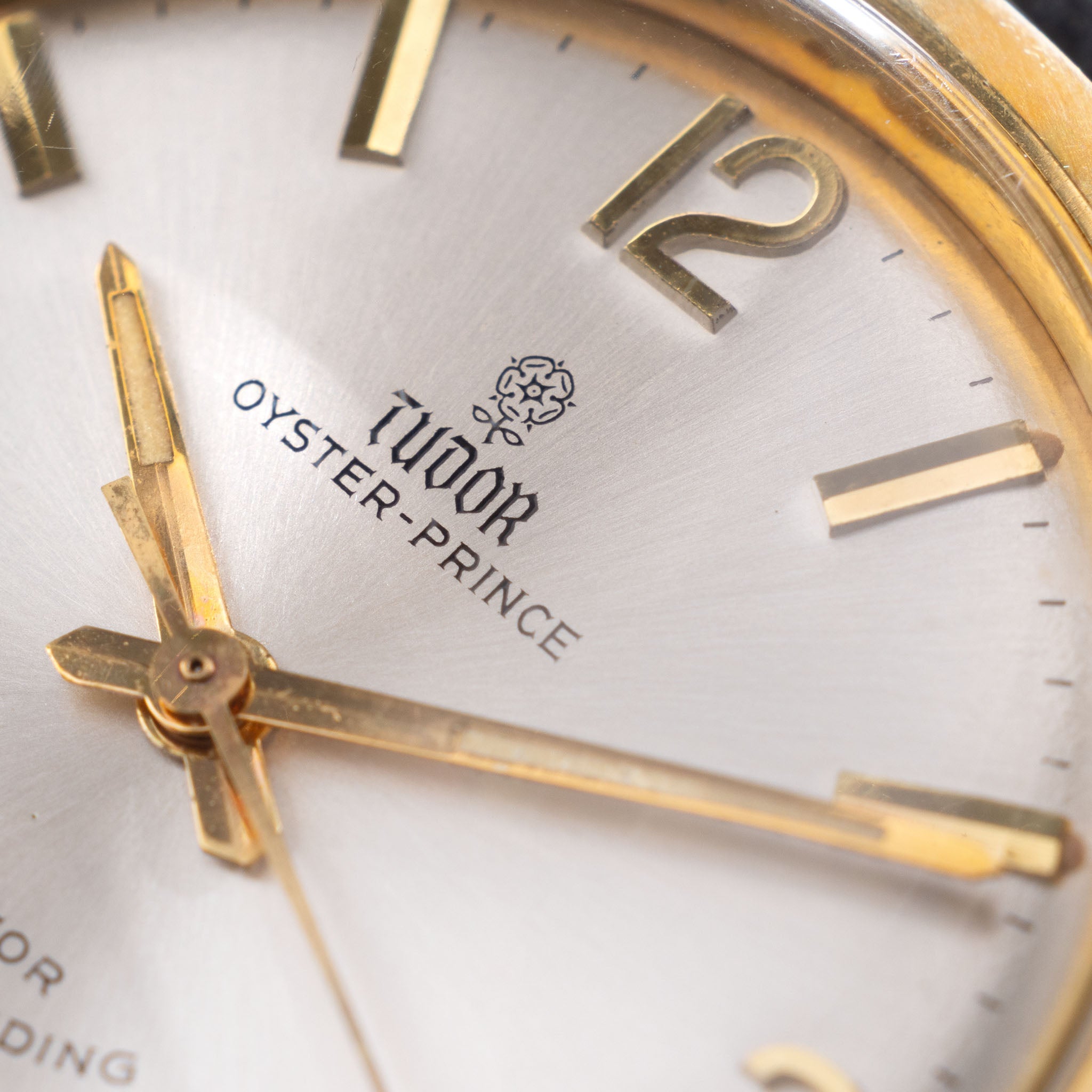 Tudor Oyster Prince Ref. 7965 Gold Capped Silver Dial with Applied Numerals