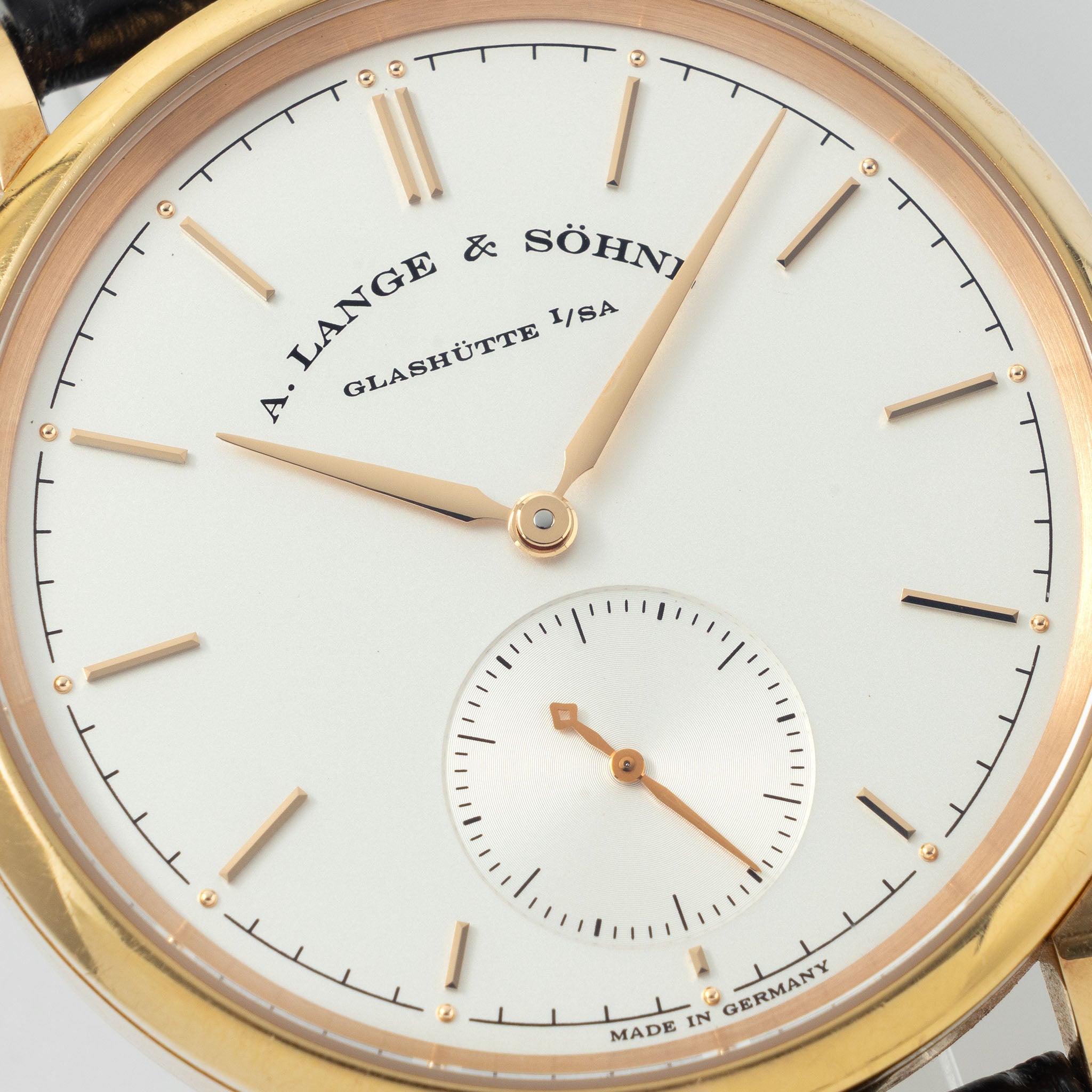 Lange & Söhne Saxonia Automatic in 18 k pink gold ref 380.033