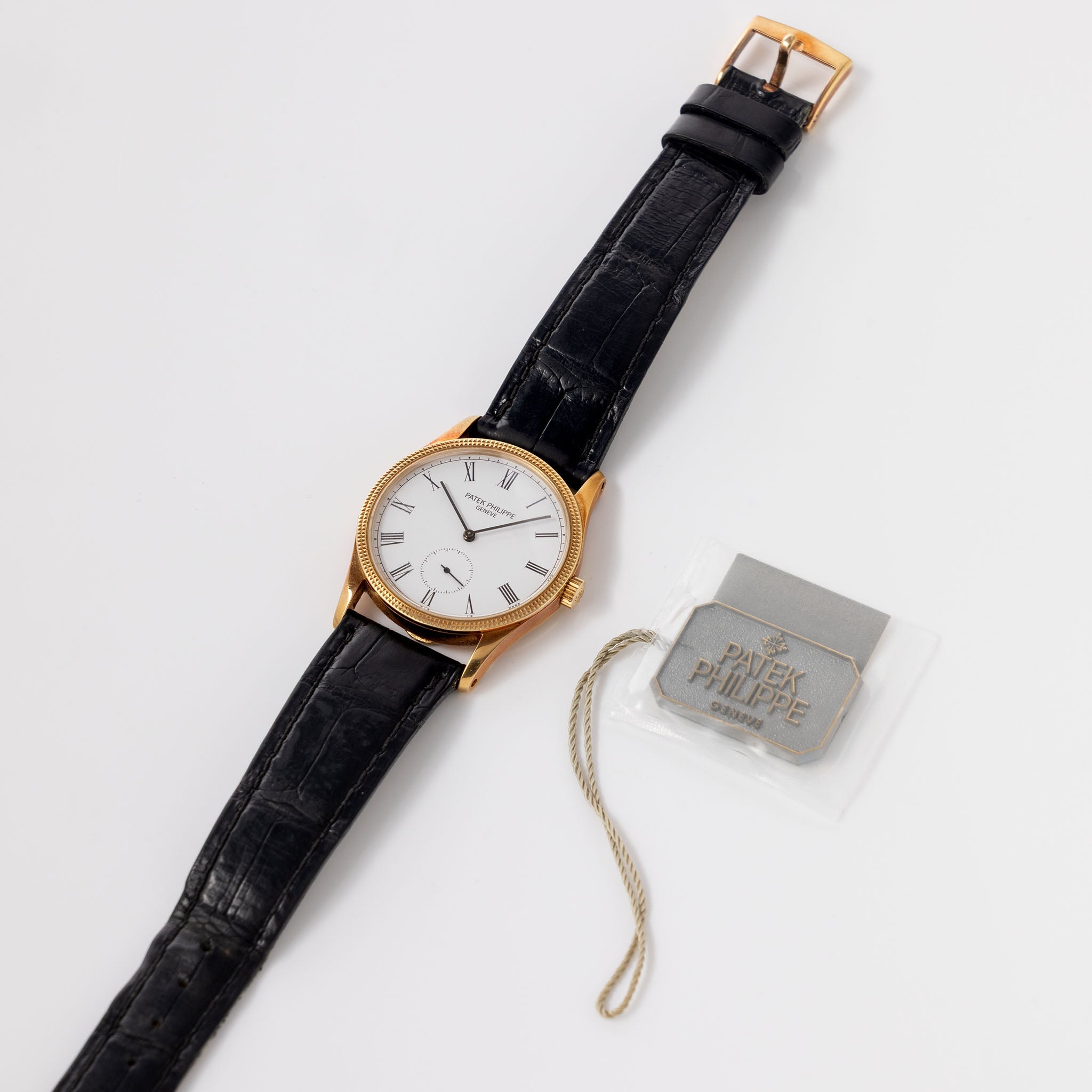Patek Philippe Calatrava 3796D “Clous de Paris” Porcelain Dial with Hangtag & Extract from the Archives