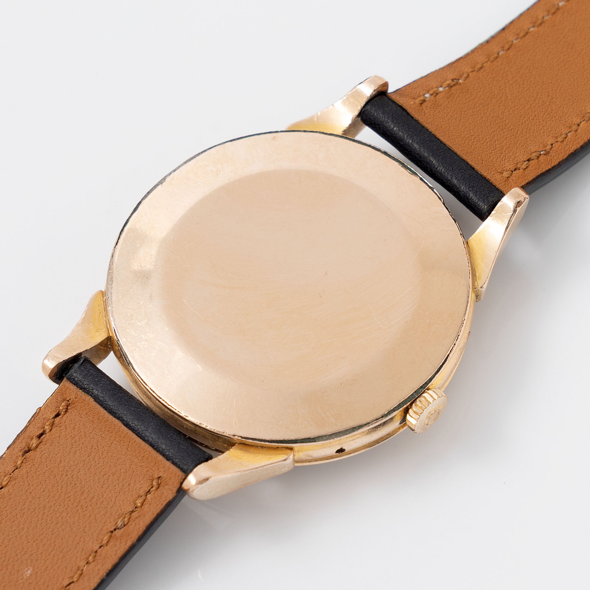 Omega Cosmic 2486-2 Jumbo Black Farsi Numerals Dial Pink Gold Plated