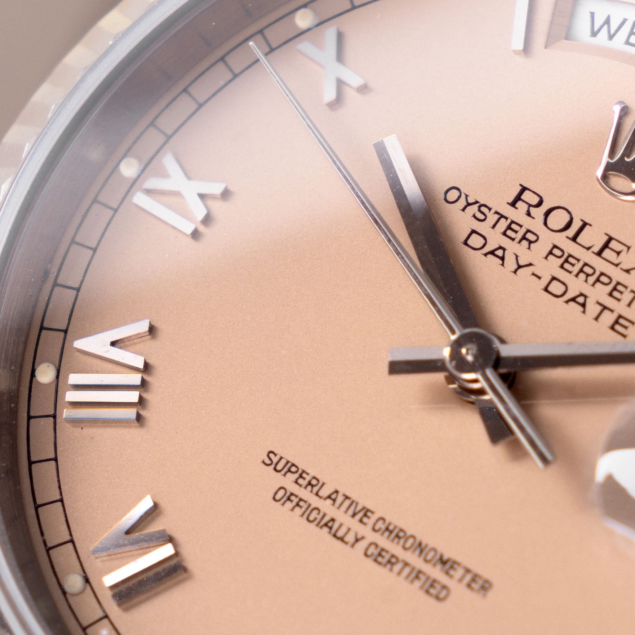 Rolex Day-Date 18239 Salmon Dial in 18k White Gold