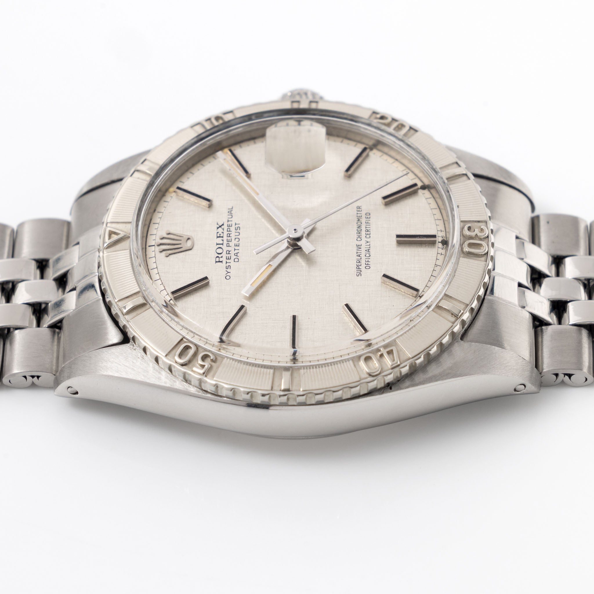 Rolex Turn- o-graph Silver linen dial ref 1625