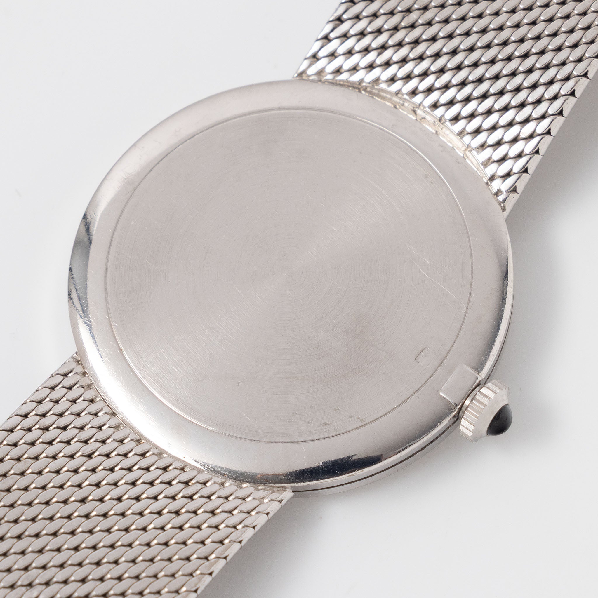 Patek Philippe Calatrava Silver dial in 18 k white gold with integrated bracelet ref 3513