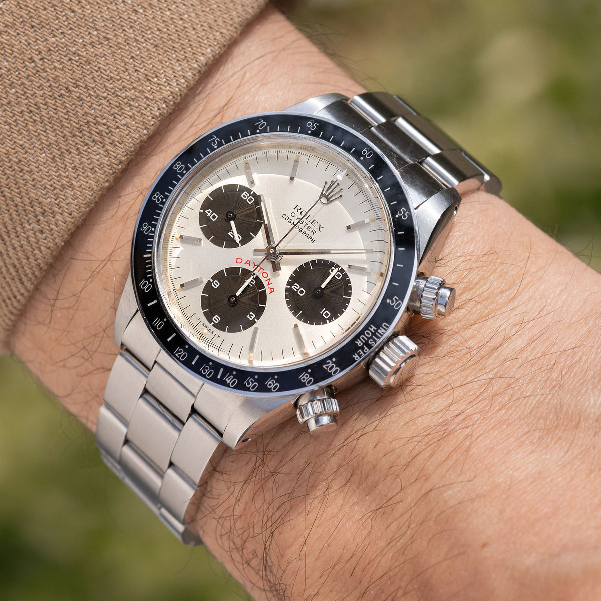 Rolex Cosmograph Daytona 6263 Big Red Floating Silver Soleil Dial