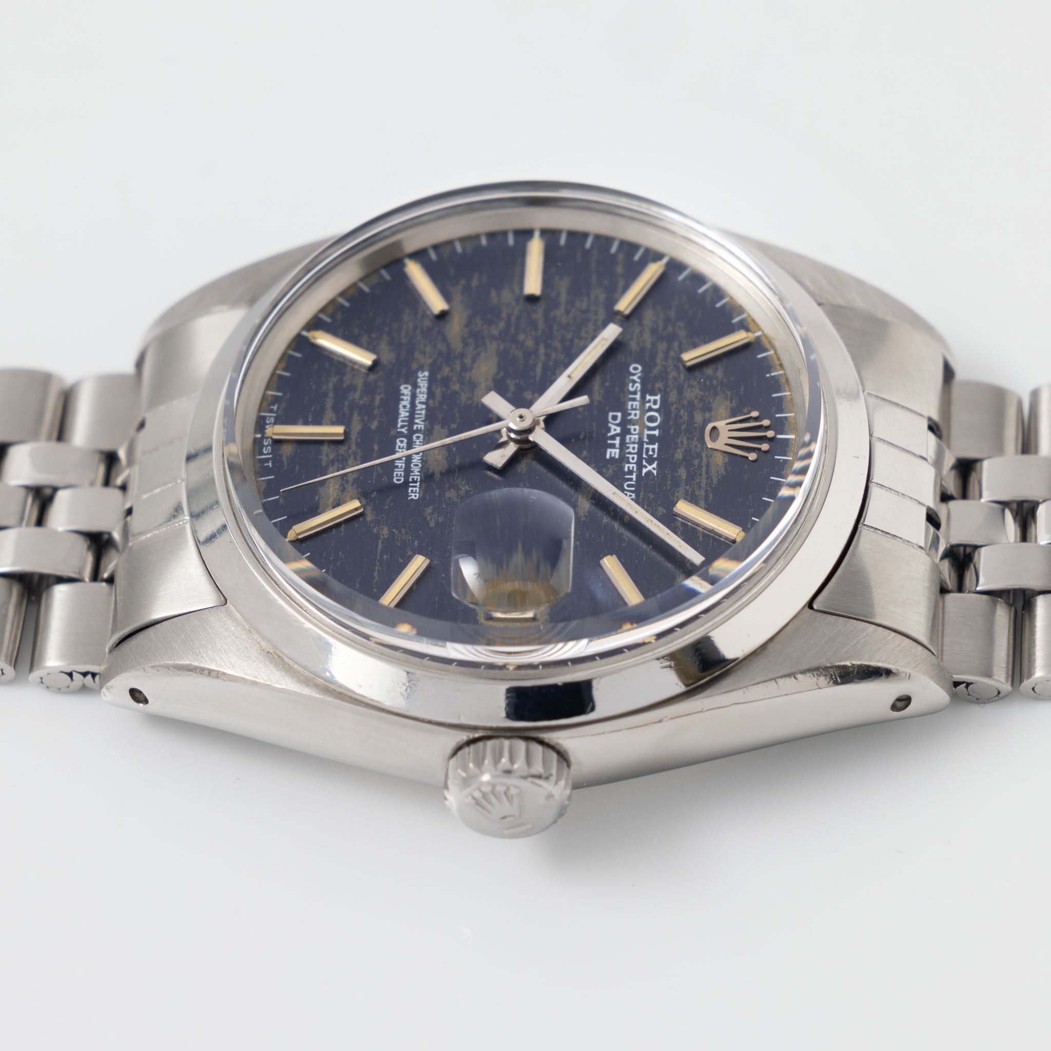 Rolex Oyster Perpetual Date Blue Camo Dial ref 1500