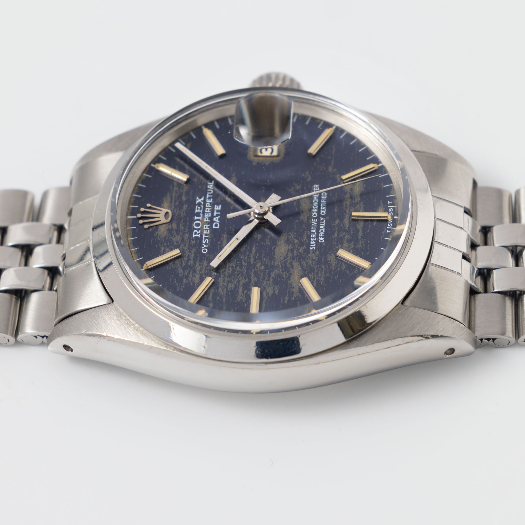 Rolex Oyster Perpetual Date Blue Camo Dial ref 1500