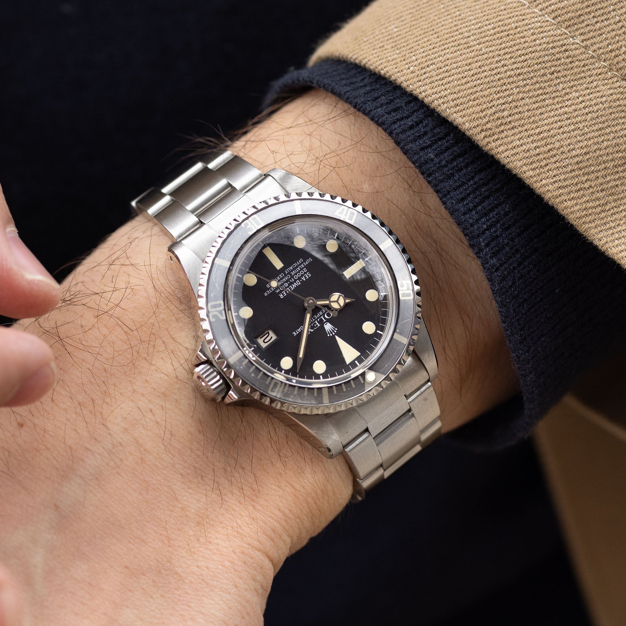 Rolex Sea-dweller 1665 MK1 Dial Ghost Bezel Box and Paper Set