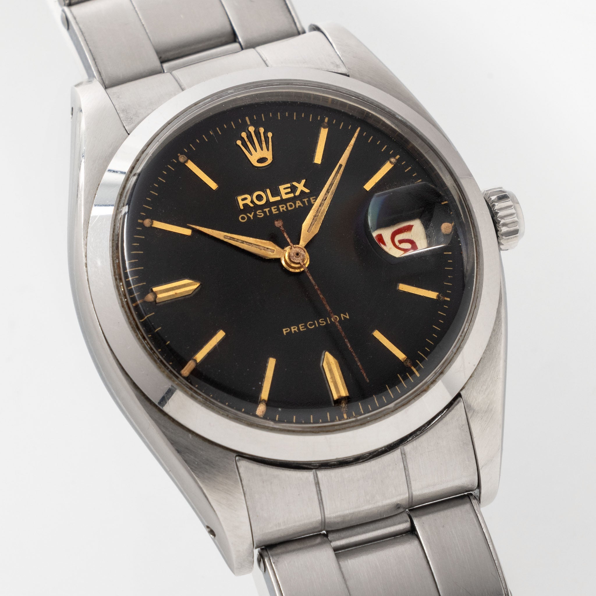 Rolex Oysterdate Precision 6494 Tropical Swiss Only Gilt dial