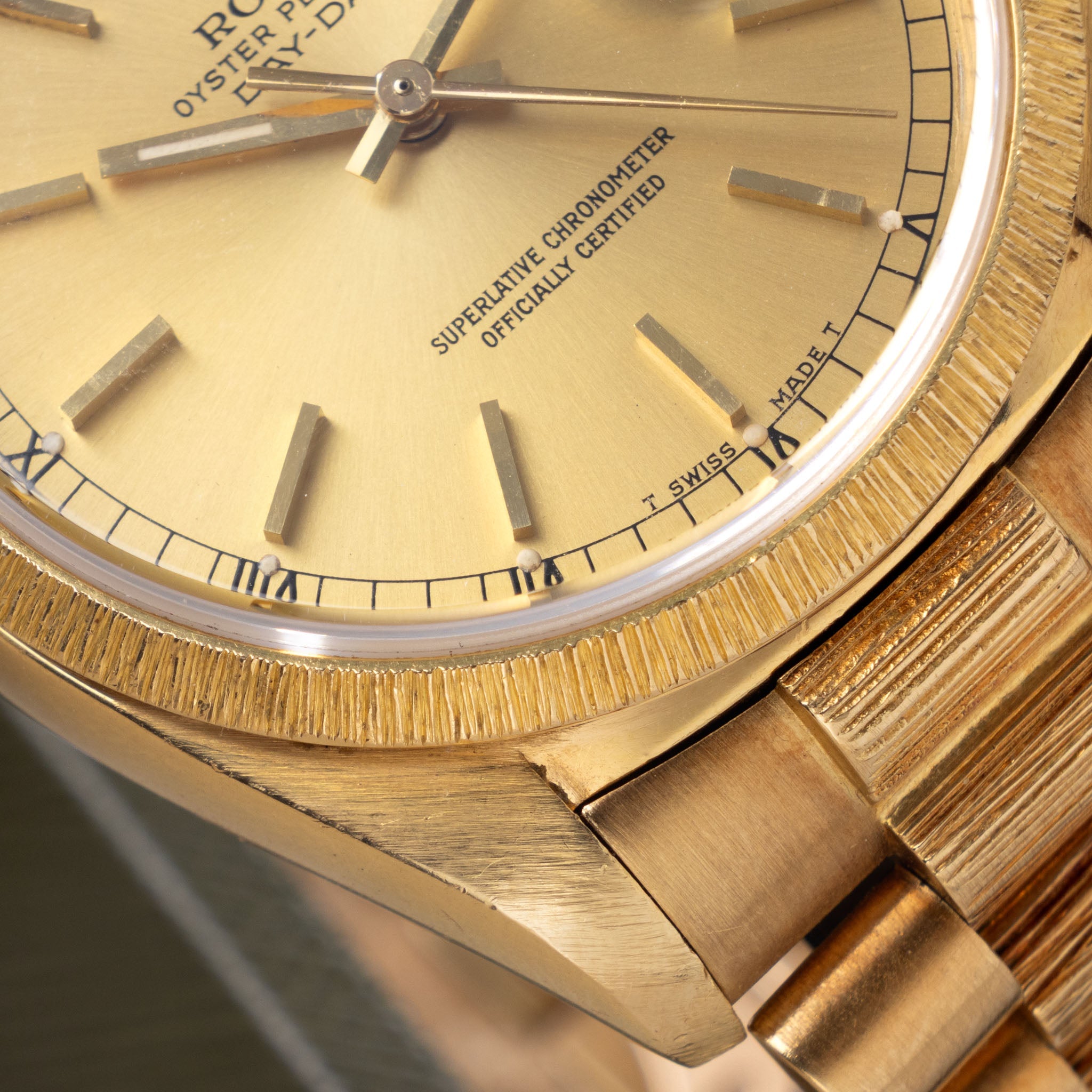 Rolex Day-Date 18078 Champagne Dial Bark with Papers W3731