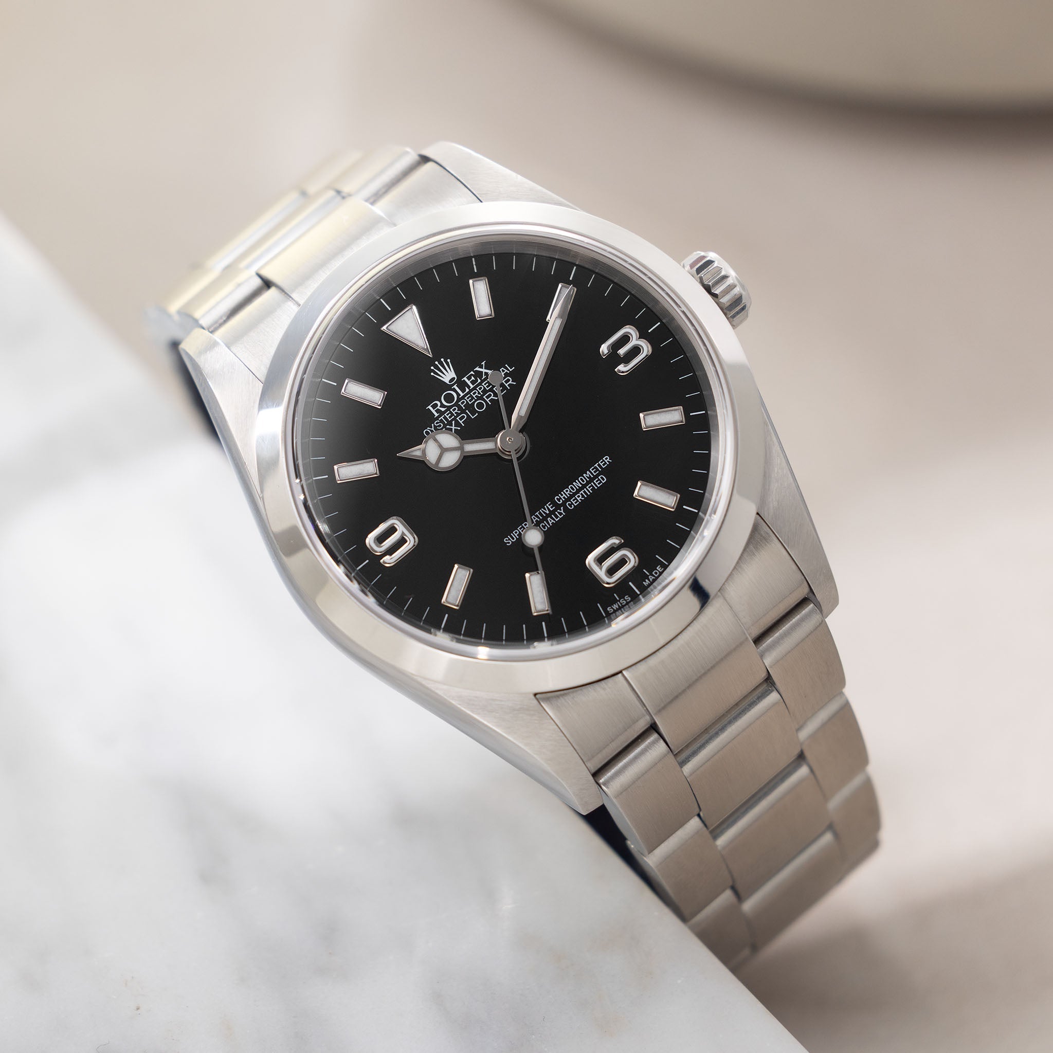 Rolex Explorer 114270 with Original Guarantee Paper