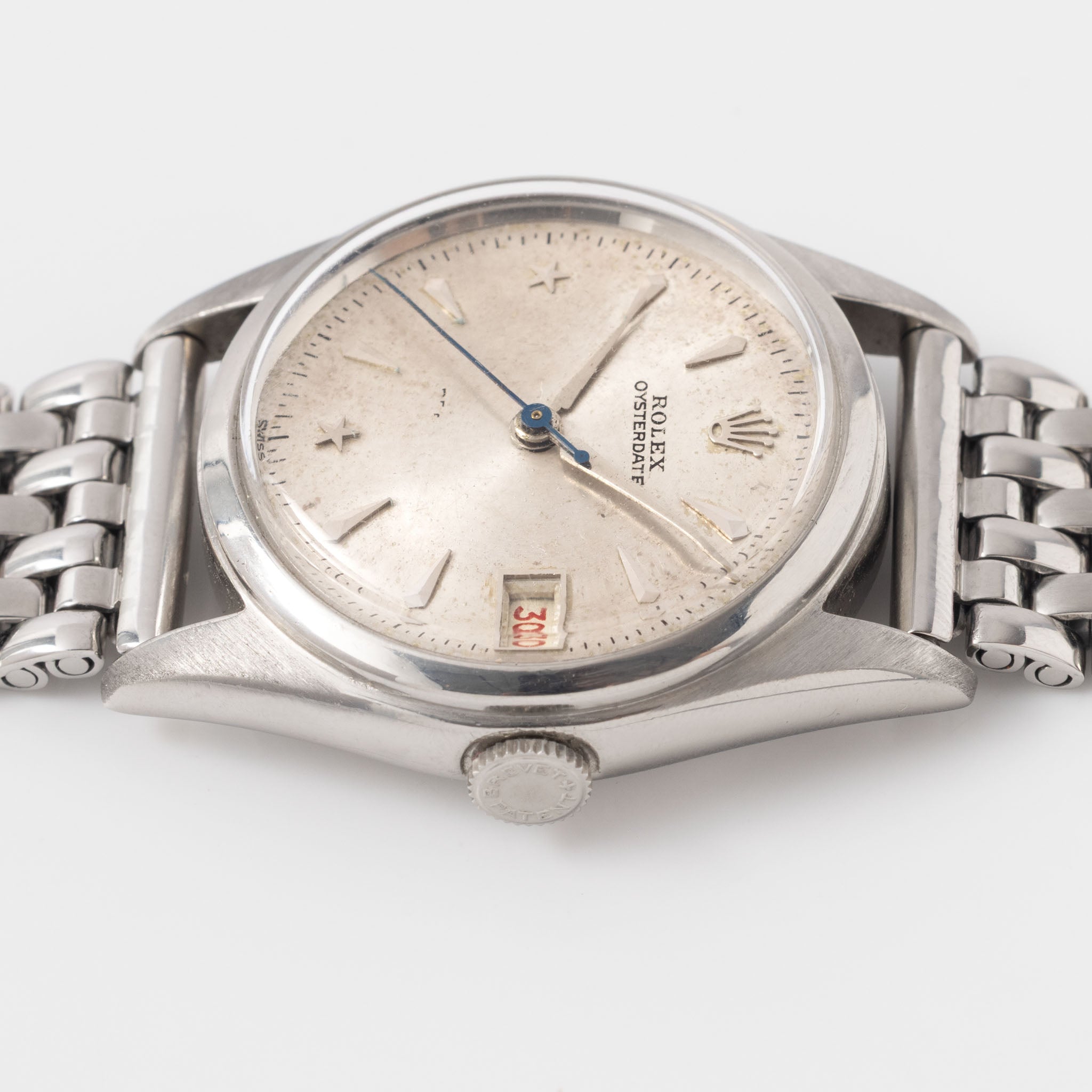 Rolex Oysterdate Precision Silver Star "Stelline " dial ref 6066