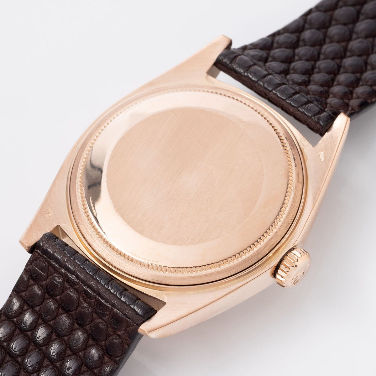 Rolex Day-Date 1803 Matte Silver Dial in 18k Rose Gold