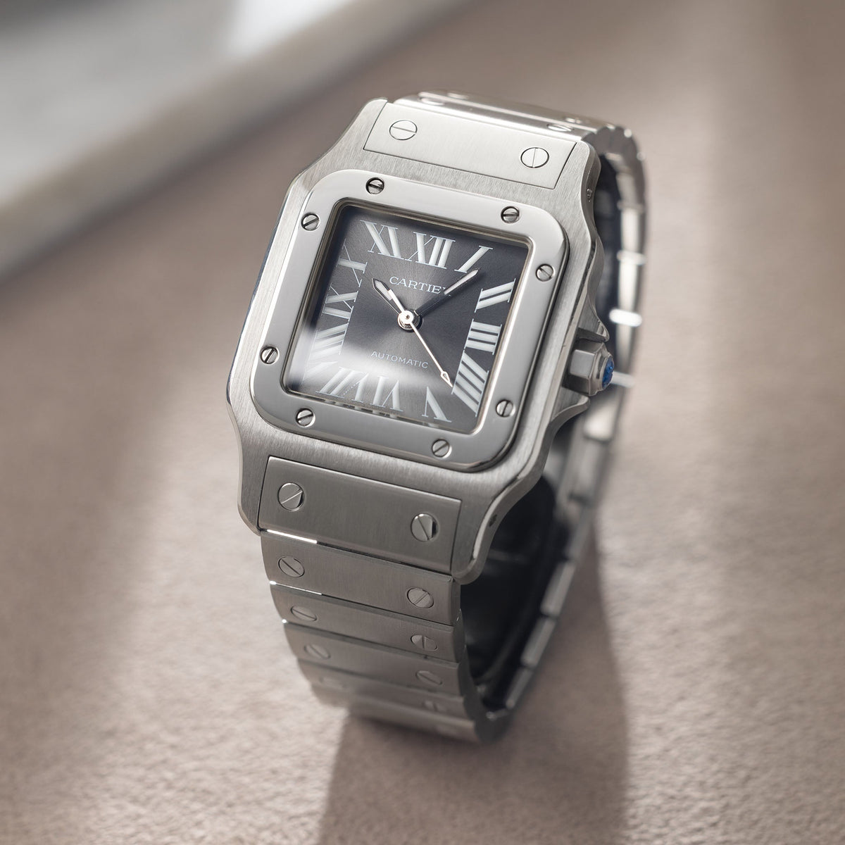 Cartier Santos Galbeé ref. 2319 SIHH Slate Grey Dial with Box and Original Guarantee Paper “Limited edition”